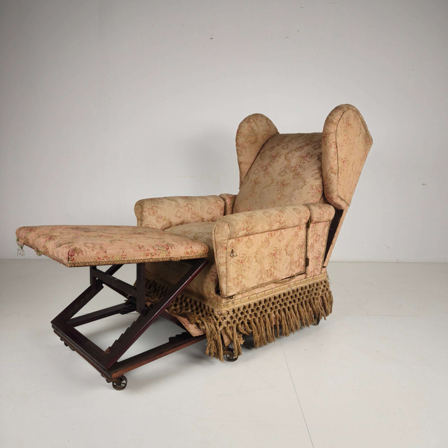 Antique English Carter’s Library Chair on Castors Antique English Carter’s Library Chair on Castors