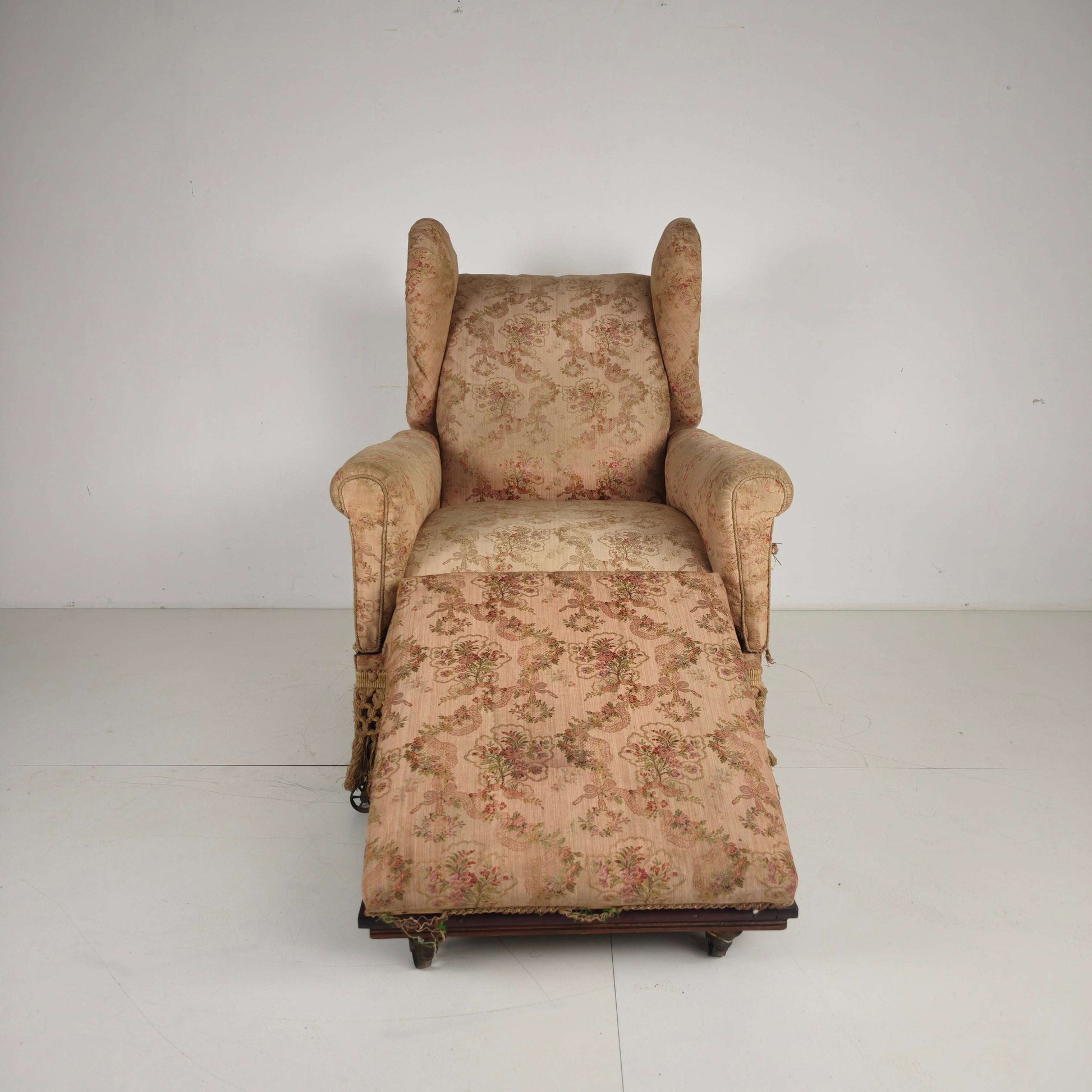 Antique English Carter’s Library Chair on Castors Antique English Carter’s Library Chair on Castors
