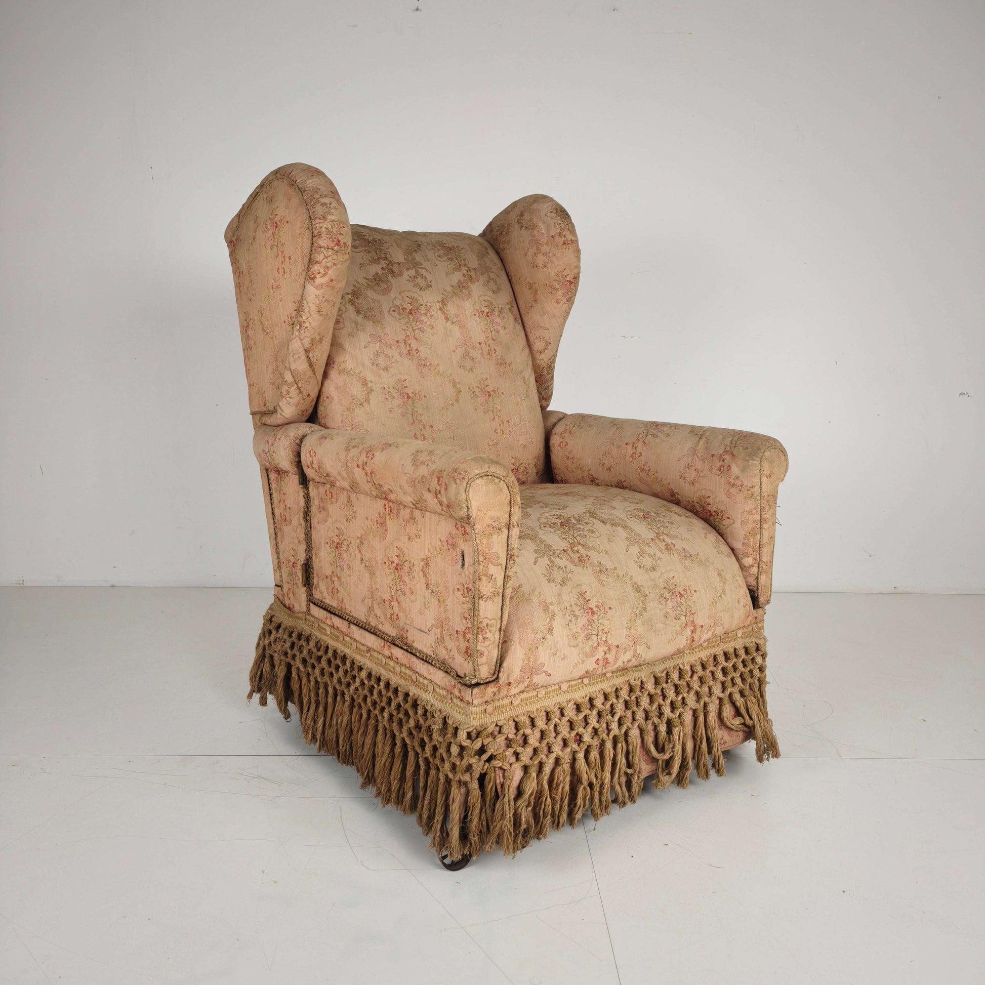 Antique English Carter’s Library Chair on Castors Antique English Carter’s Library Chair on Castors