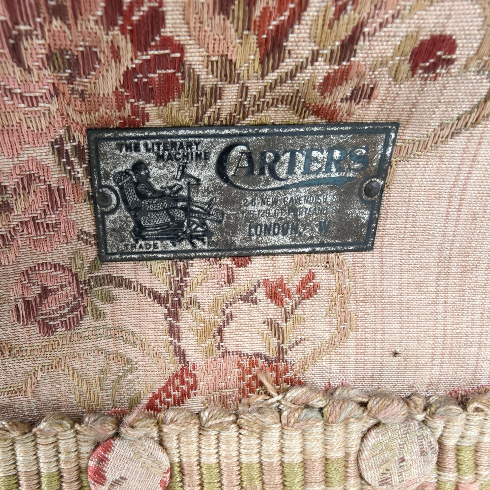Antique English Carter’s Library Chair on Castors Antique English Carter’s Library Chair on Castors