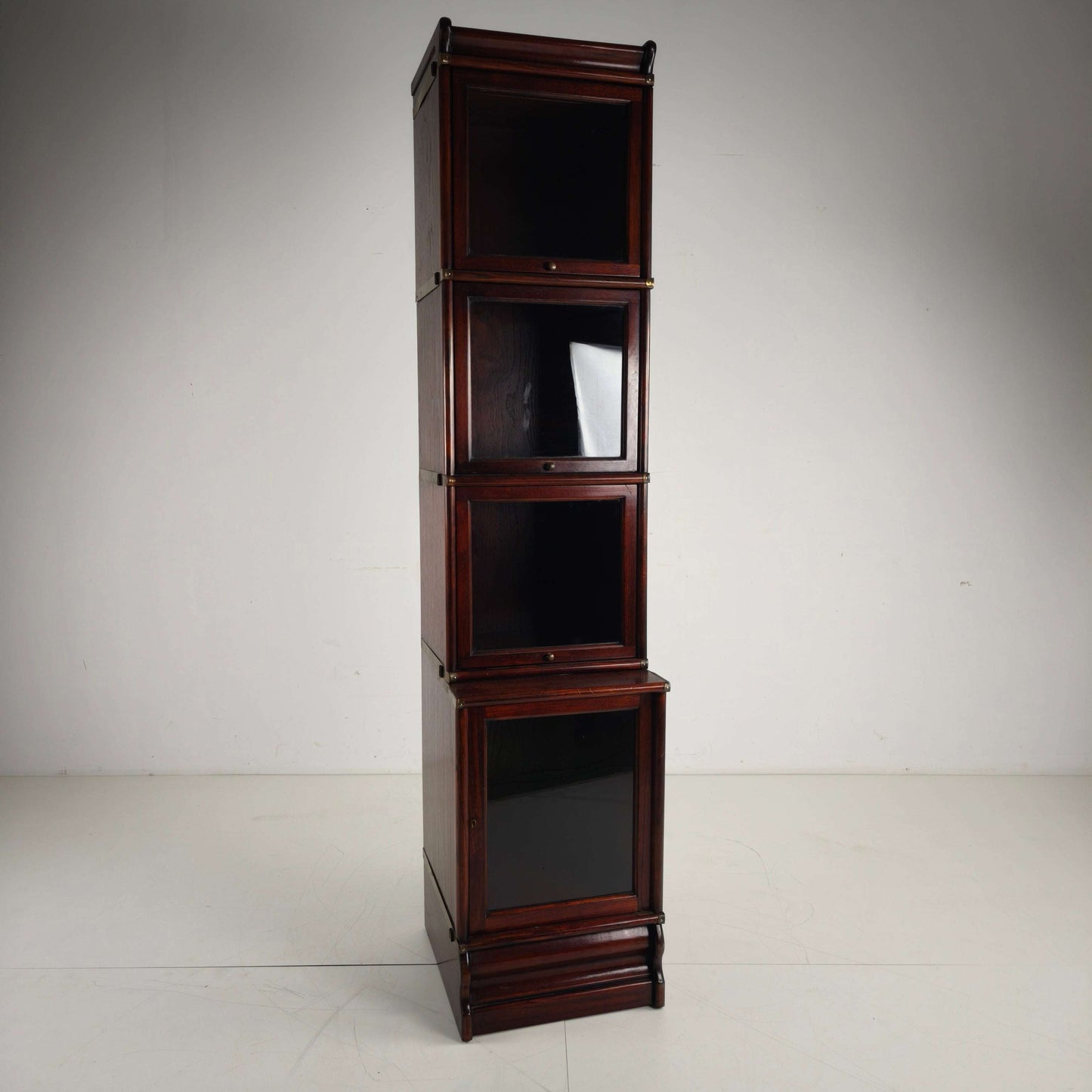 Late 20th Century Hardwood Barrister Bookcase Late 20th Century Hardwood Barrister Bookcase