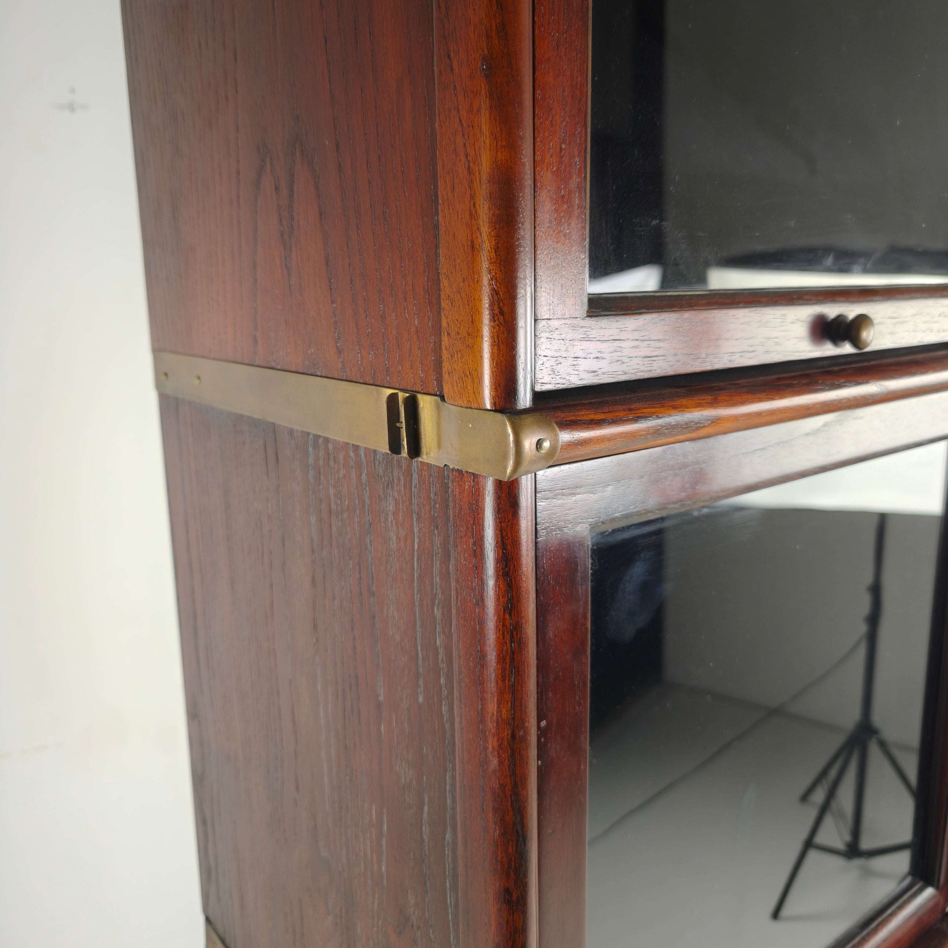 Late 20th Century Hardwood Barrister Bookcase Late 20th Century Hardwood Barrister Bookcase