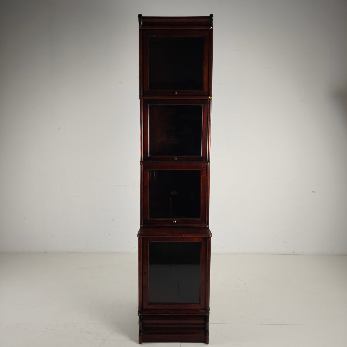 Late 20th Century Hardwood Barrister Bookcase Late 20th Century Hardwood Barrister Bookcase