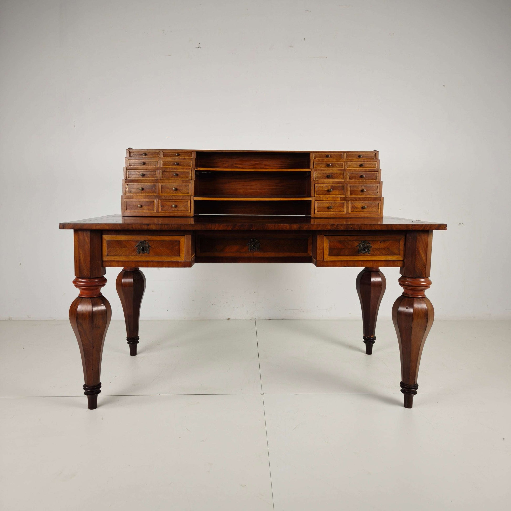 19th Century German Marquetry Writing Desk 19th Century German Marquetry Writing Desk