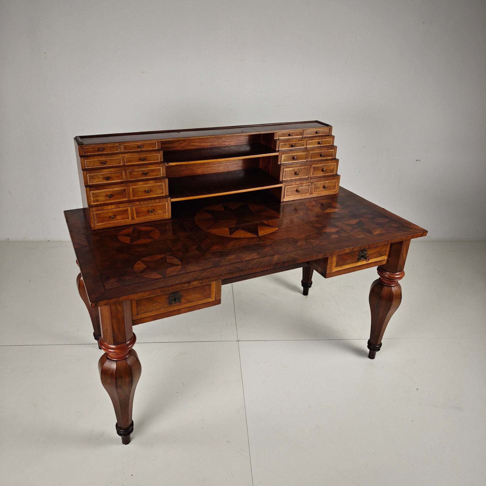 19th Century German Marquetry Writing Desk 19th Century German Marquetry Writing Desk