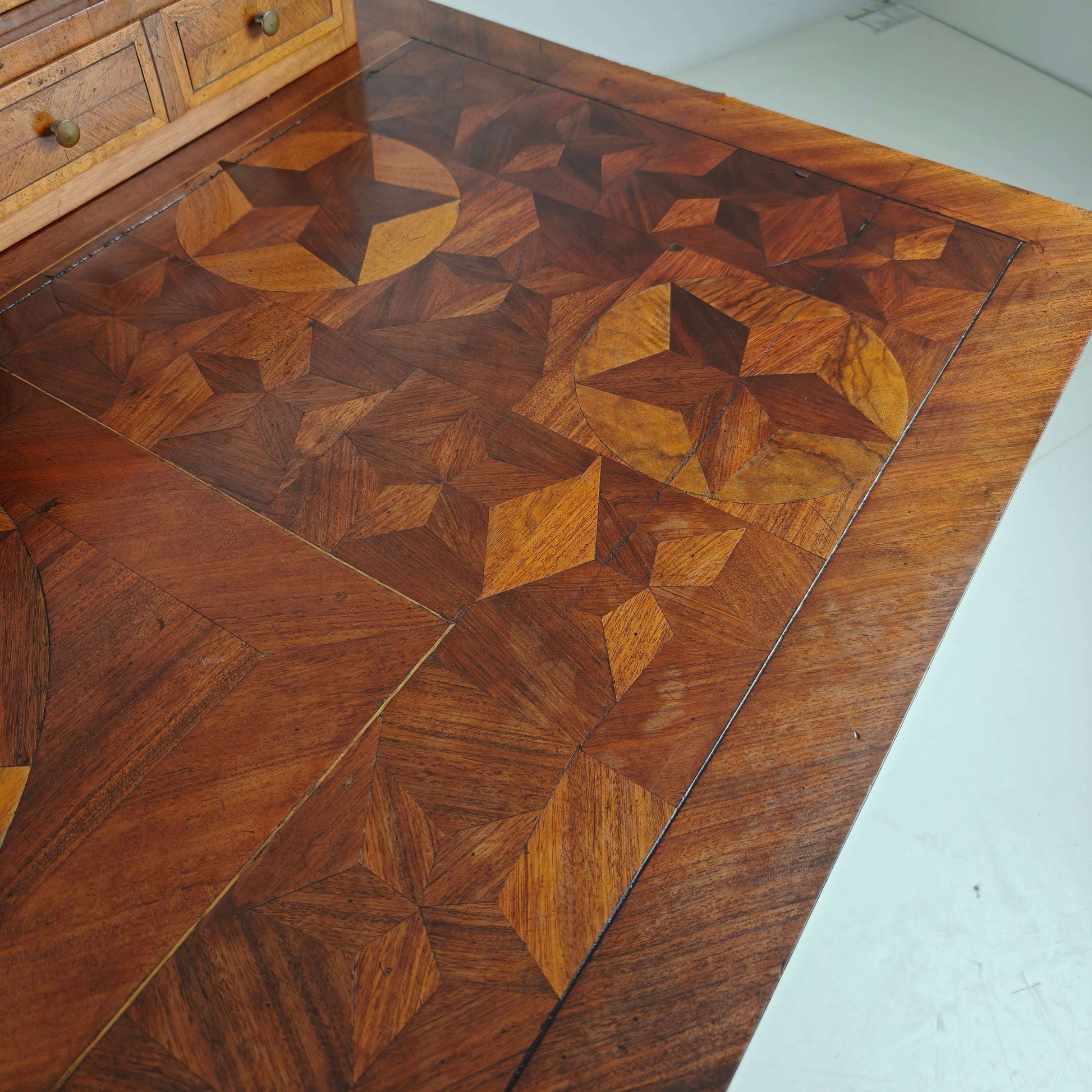 19th Century German Marquetry Writing Desk 19th Century German Marquetry Writing Desk