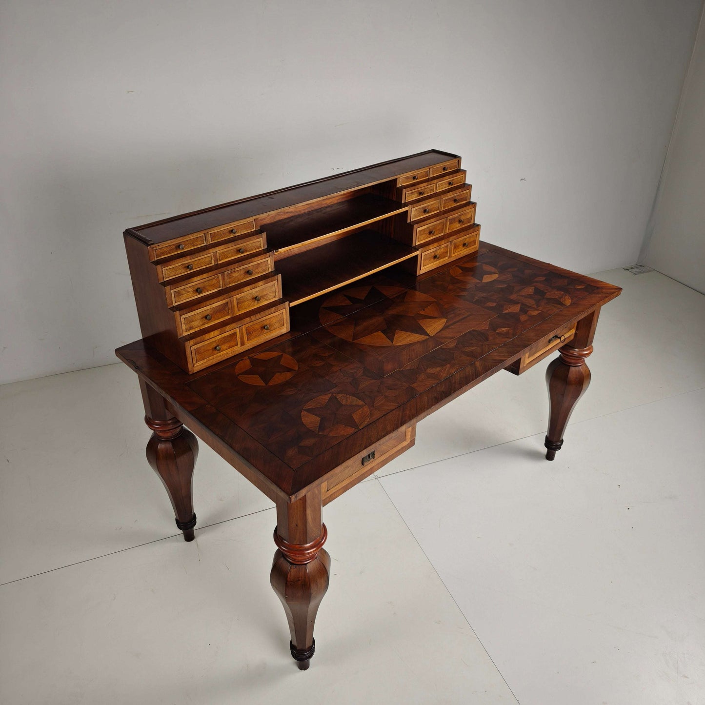 19th Century German Marquetry Writing Desk 19th Century German Marquetry Writing Desk