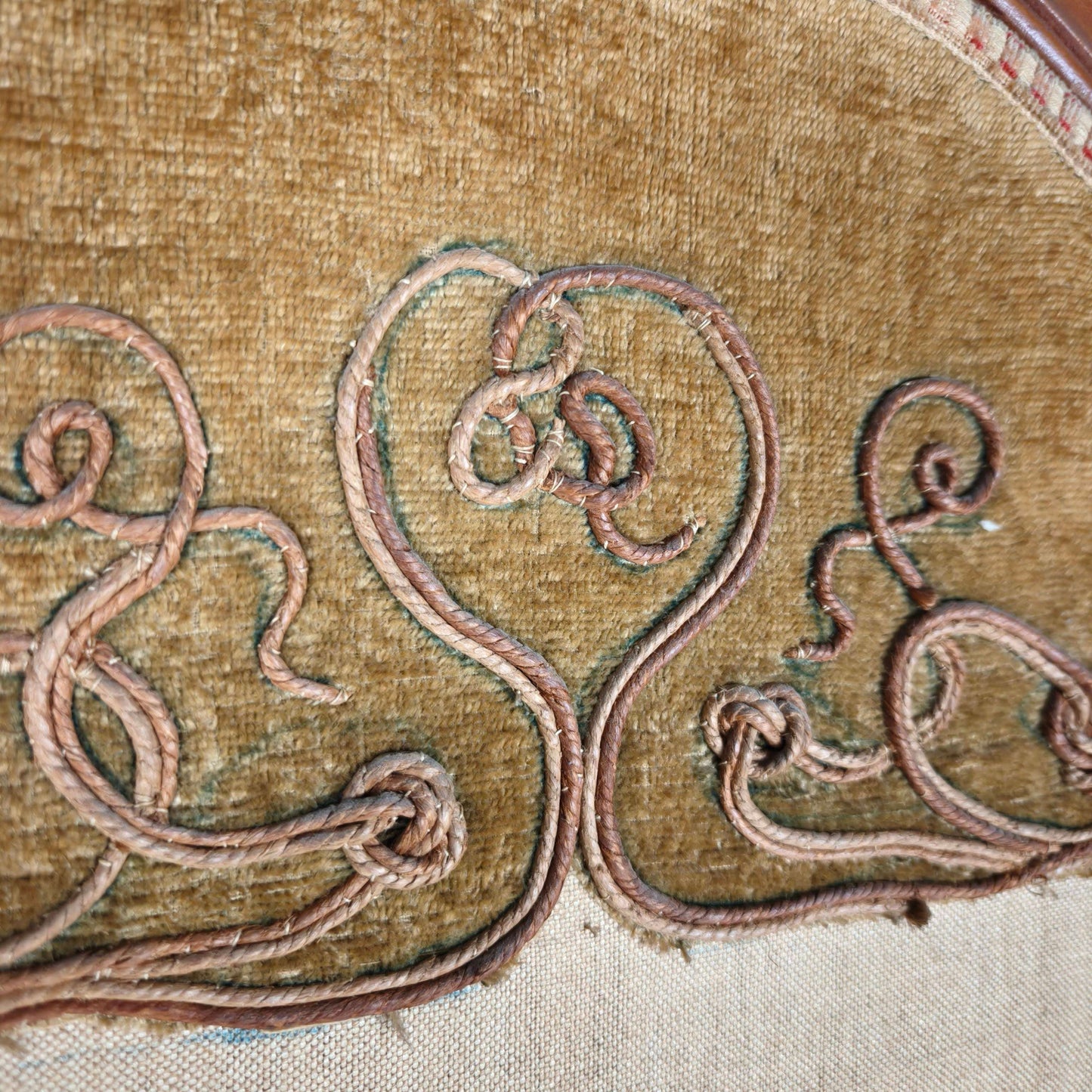 Art Nouveau Room Screen with Embroidered Floral Panels, circa 1900 Art Nouveau Room Screen with Embroidered Floral Panels, circa 1900