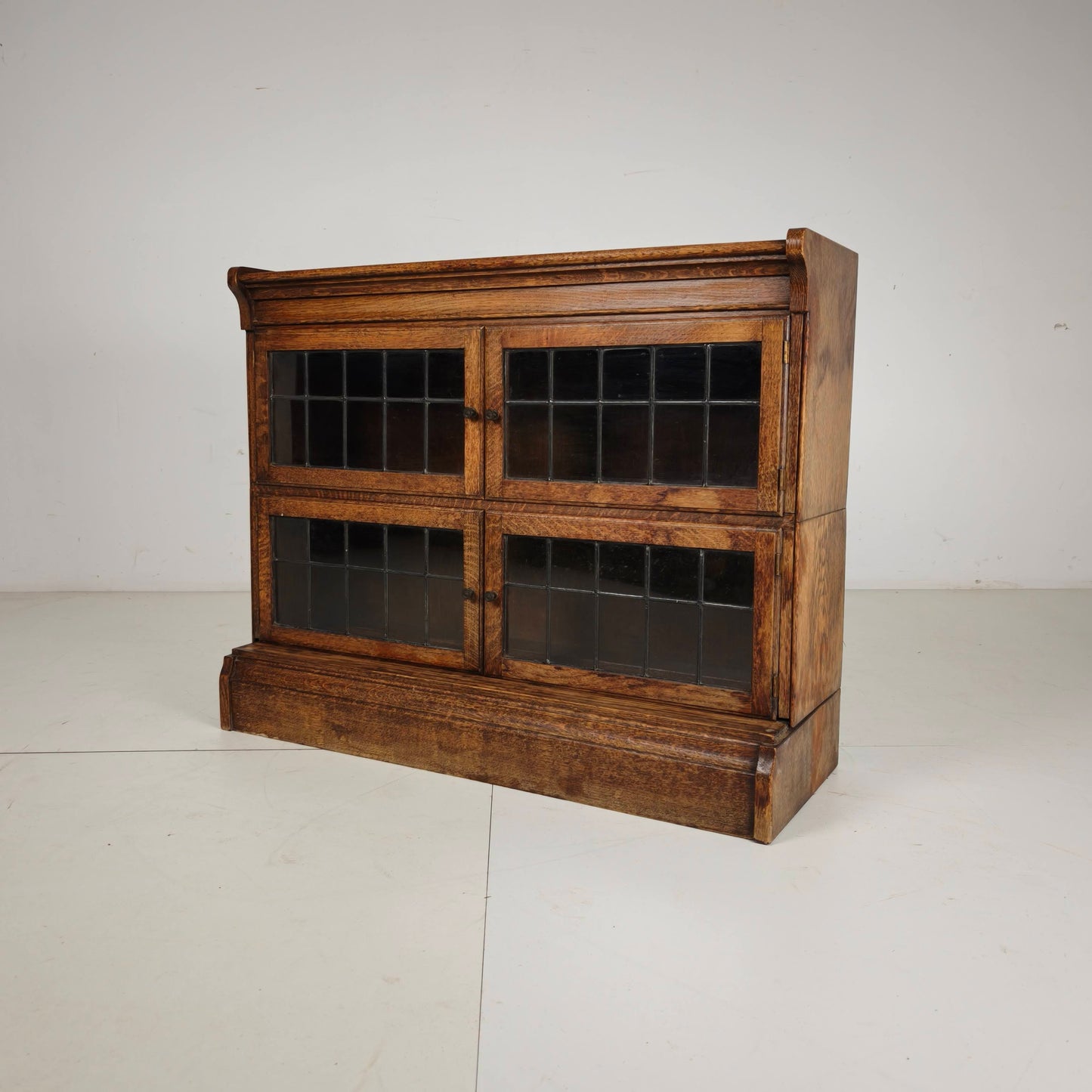English Oak Bookcase by Minty Library Specialists, Oxford, 1920s