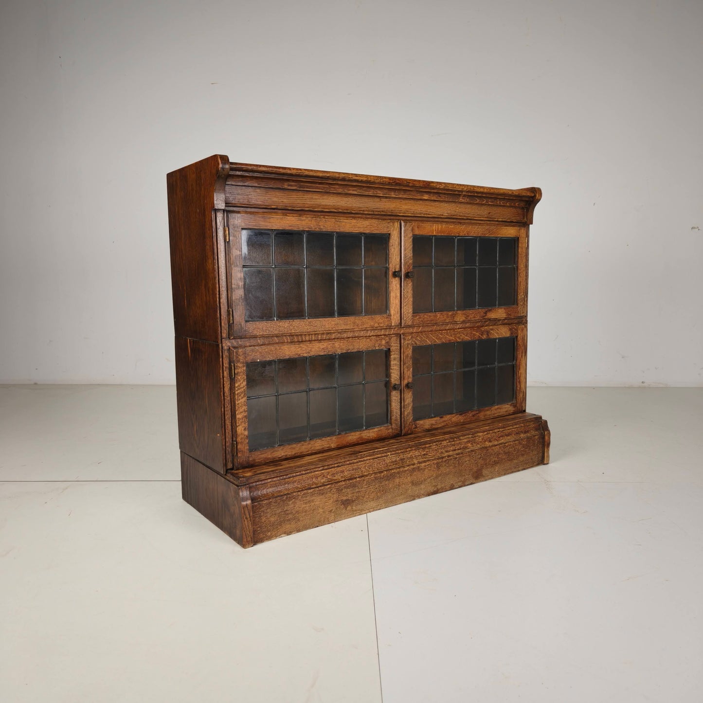 English Oak Bookcase by Minty Library Specialists, Oxford, 1920s