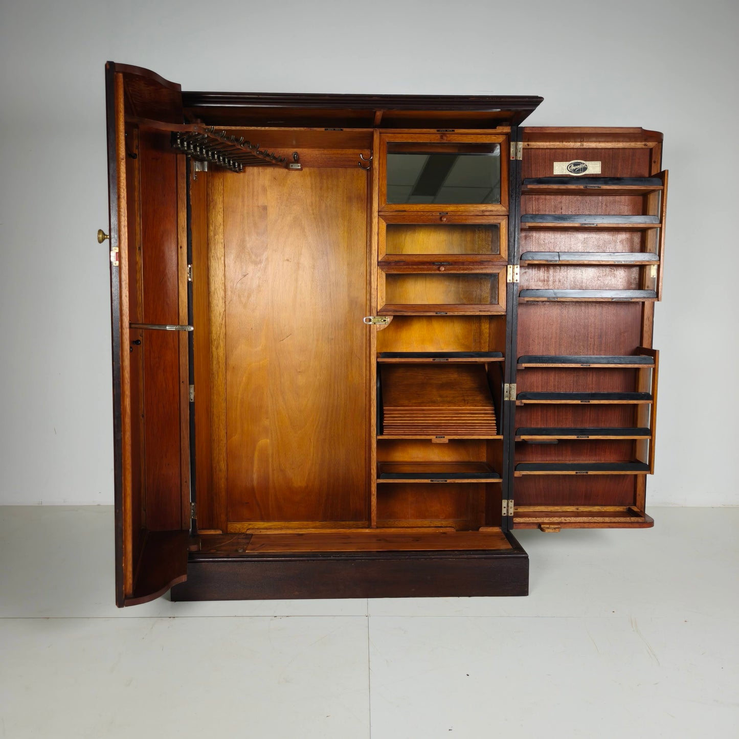 1920s Compactom Ltd Gentleman’s Wardrobe – Complete Fitted Interior