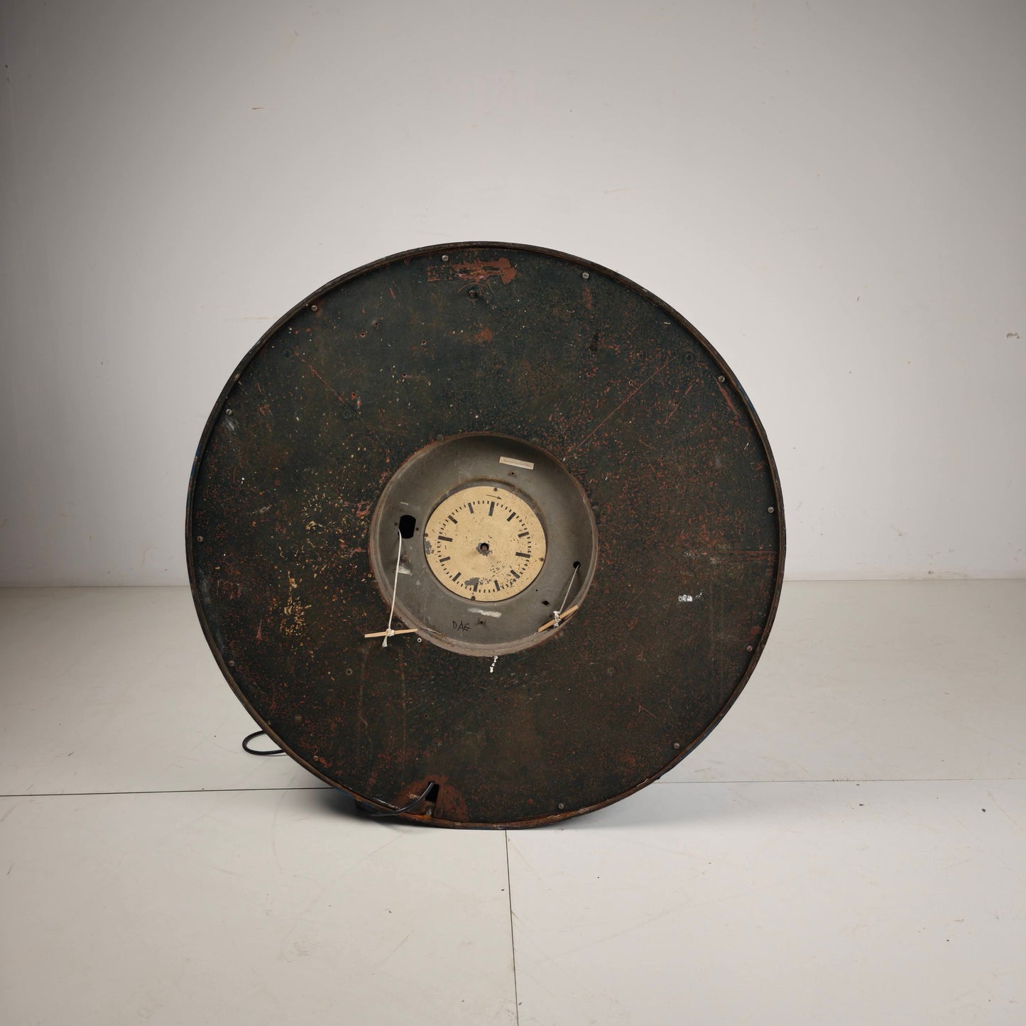 Large Station Clock with Moon Phase and Calendar, 78 cm