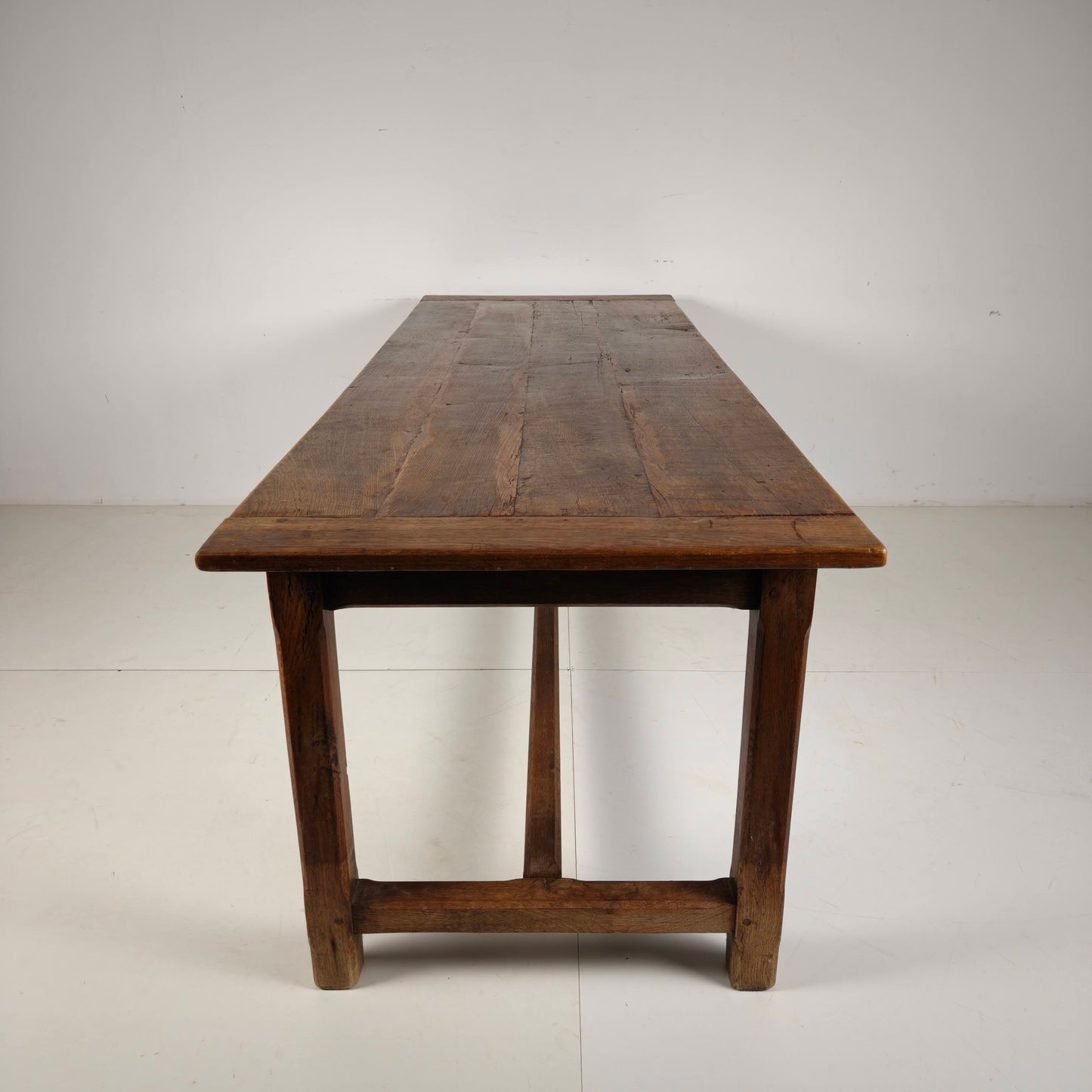 French Oak Farmhouse Table, 19th Century