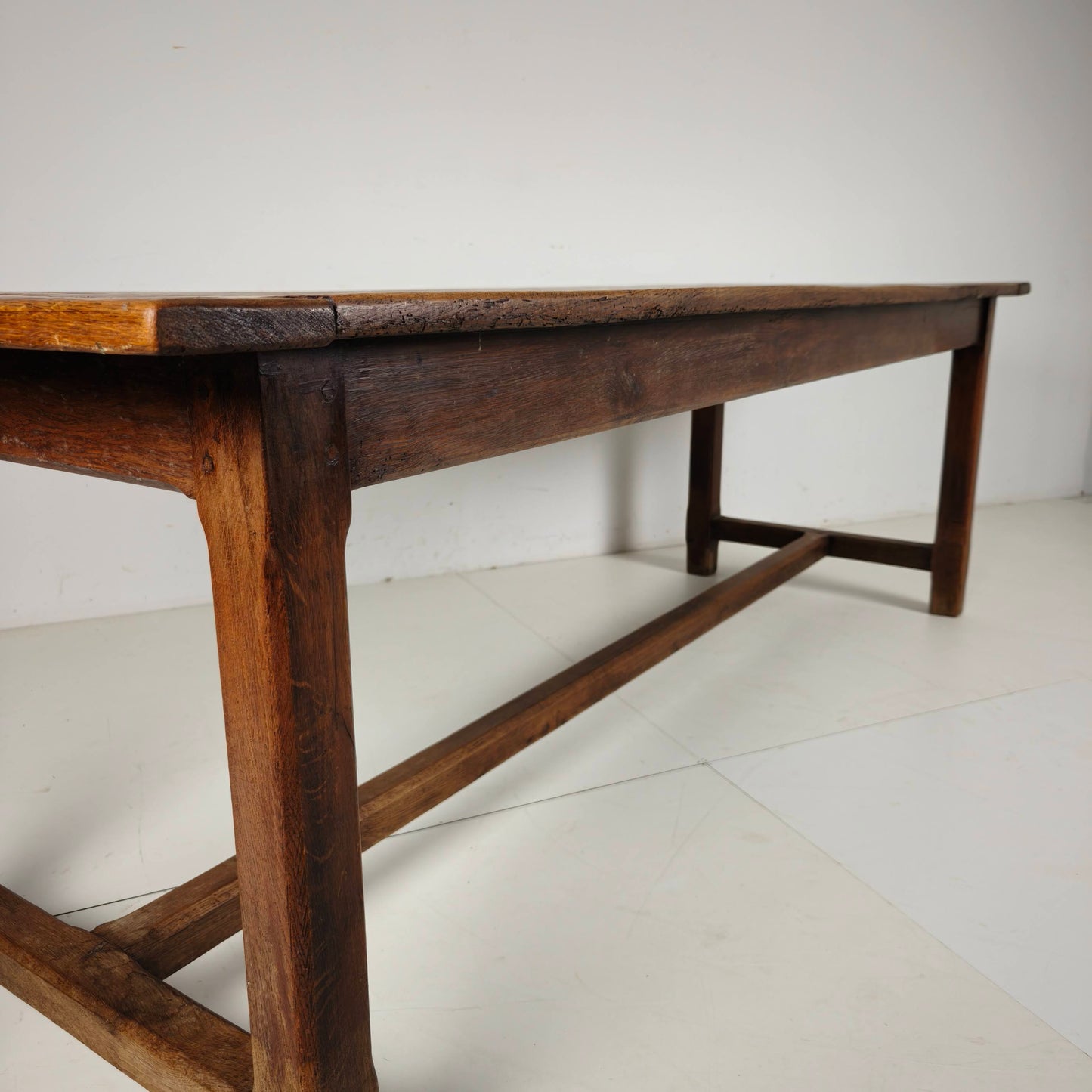 French Oak Farmhouse Table, 19th Century