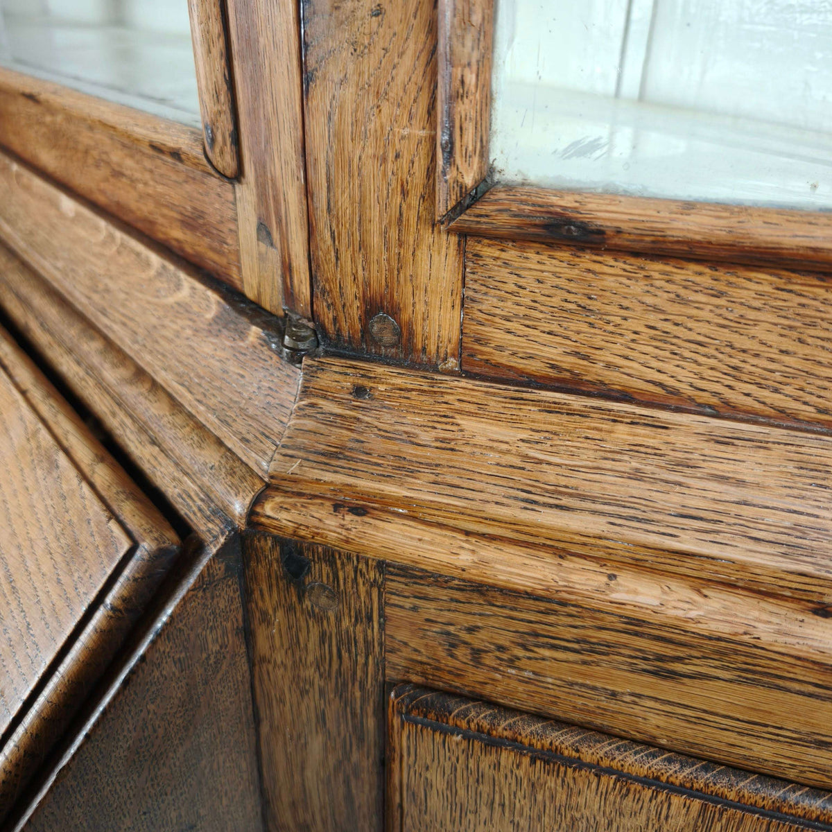 Dutch Oak Bureau Bookcase, 18th Century Dutch Oak Bureau Bookcase, 18th Century