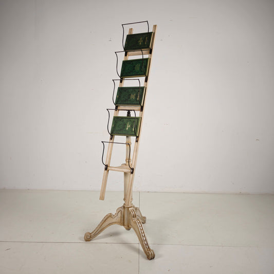 Antique English Rotating Newspaper, Magazine & Book Stand, 20th Century Antique English Rotating Newspaper, Magazine & Book Stand, 20th Century