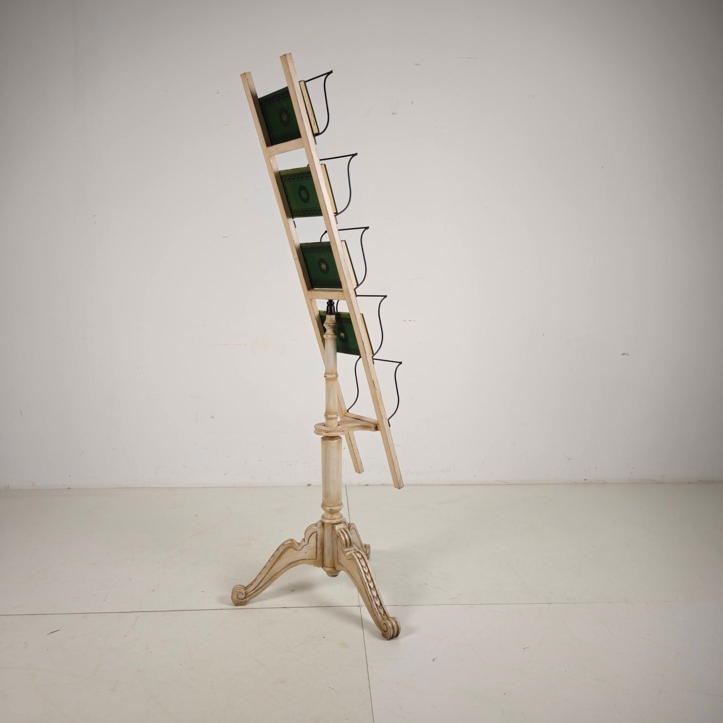 Antique English Rotating Newspaper, Magazine & Book Stand, 20th Century
