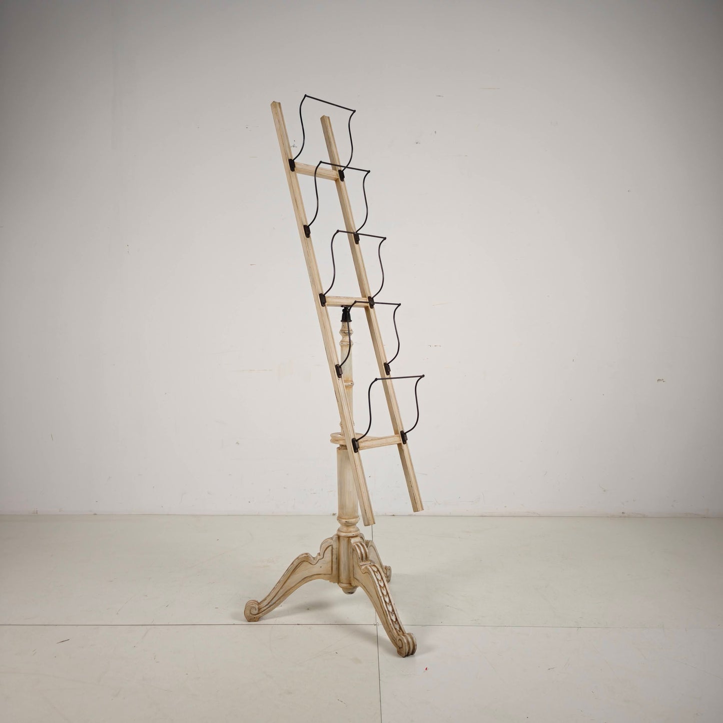 Antique English Rotating Newspaper, Magazine & Book Stand, 20th Century