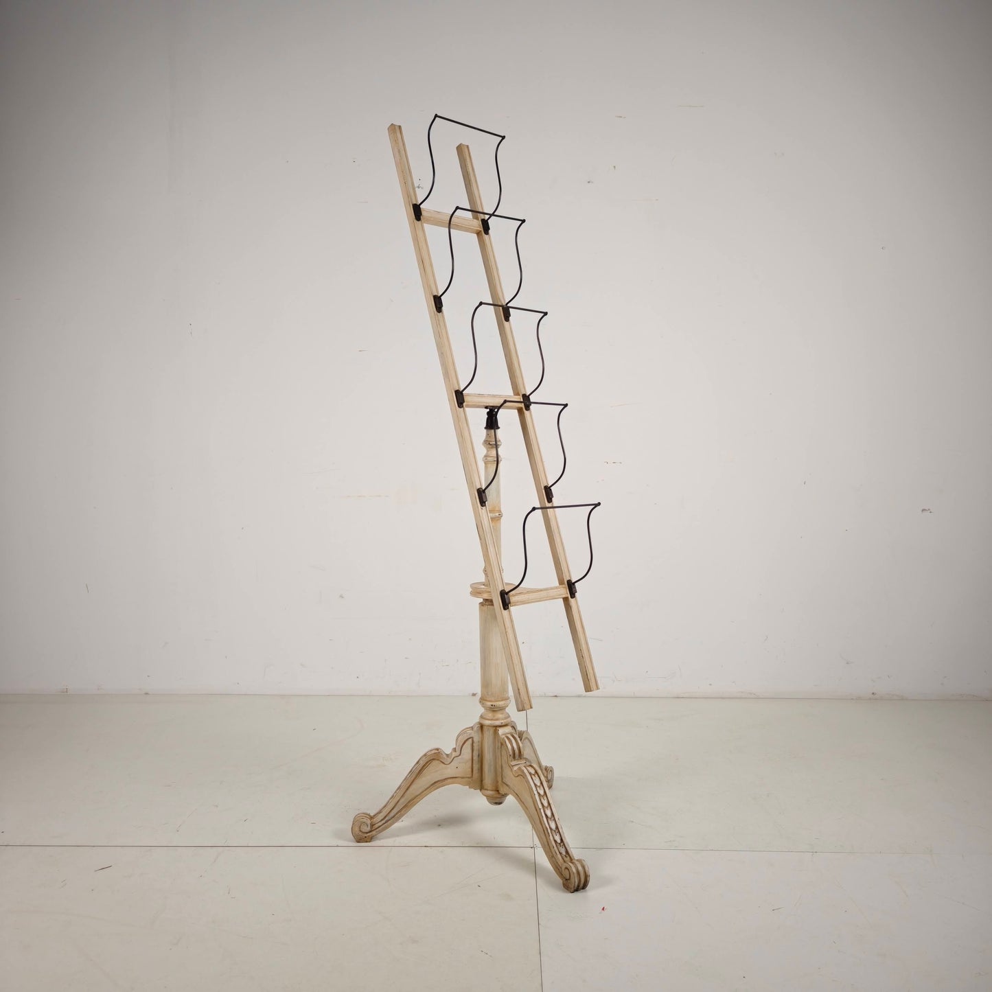 Antique English Rotating Newspaper, Magazine & Book Stand, 20th Century