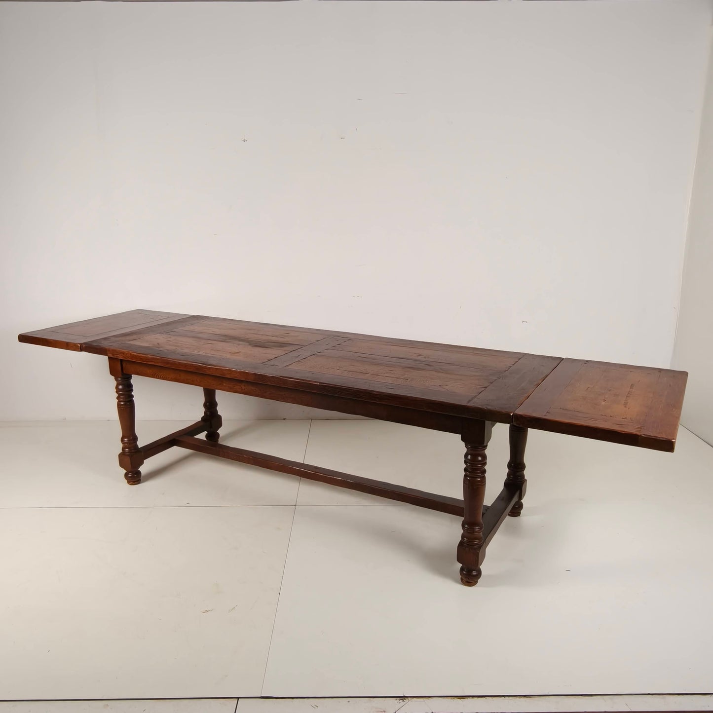 Large French Oak Monastery Table 320/220 cm, early 20th Century