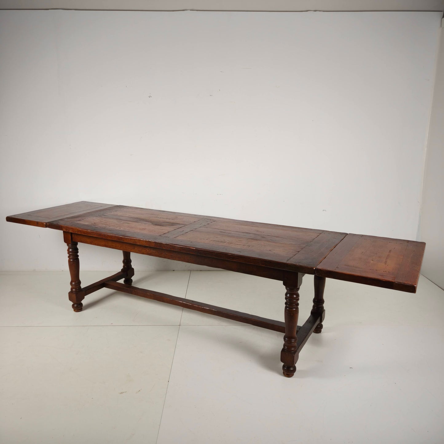 Large French Oak Monastery Table 320/220 cm, early 20th Century