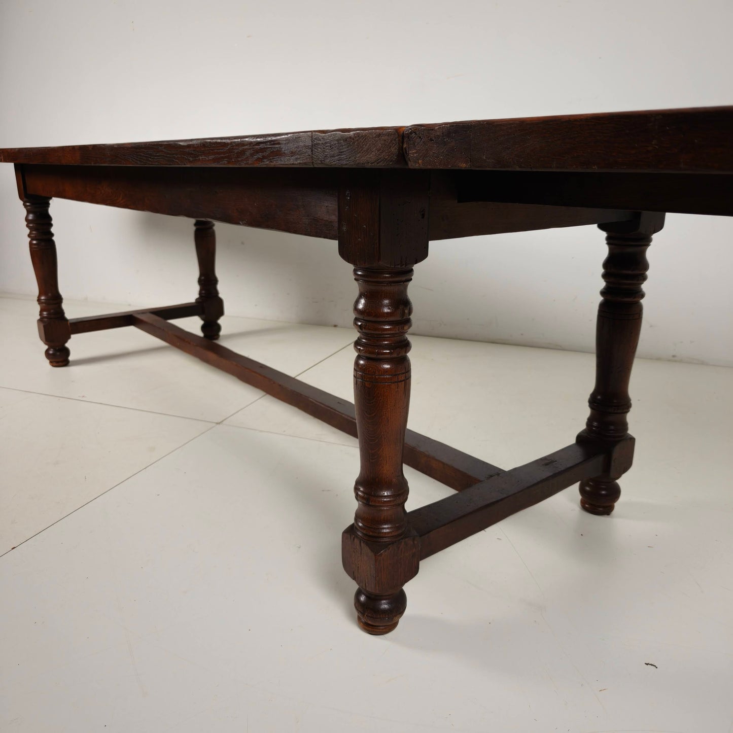 Large French Oak Monastery Table 320/220 cm, early 20th Century