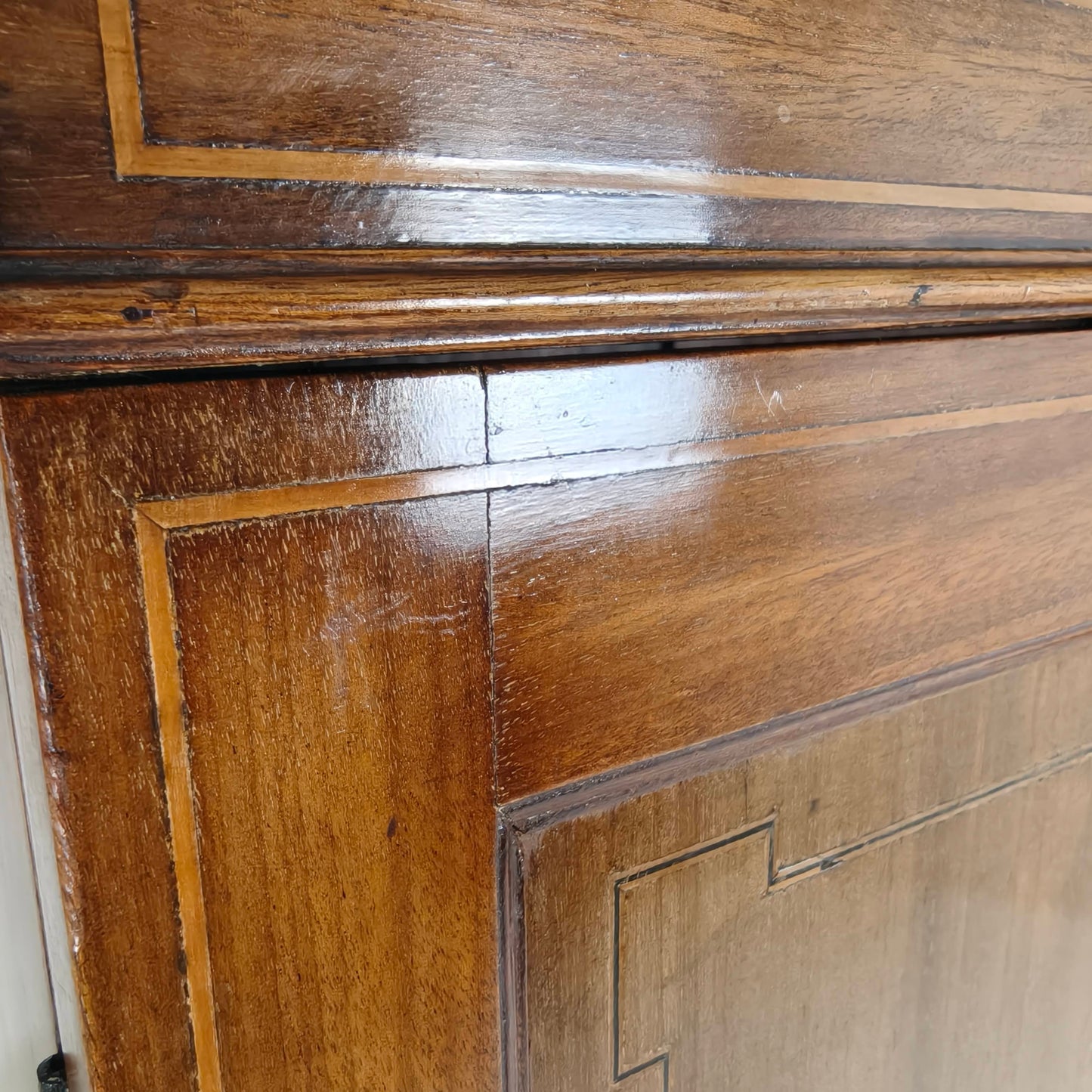 Early 19th Century English Mahogany Linen Press Cabinet, c.1820–1840