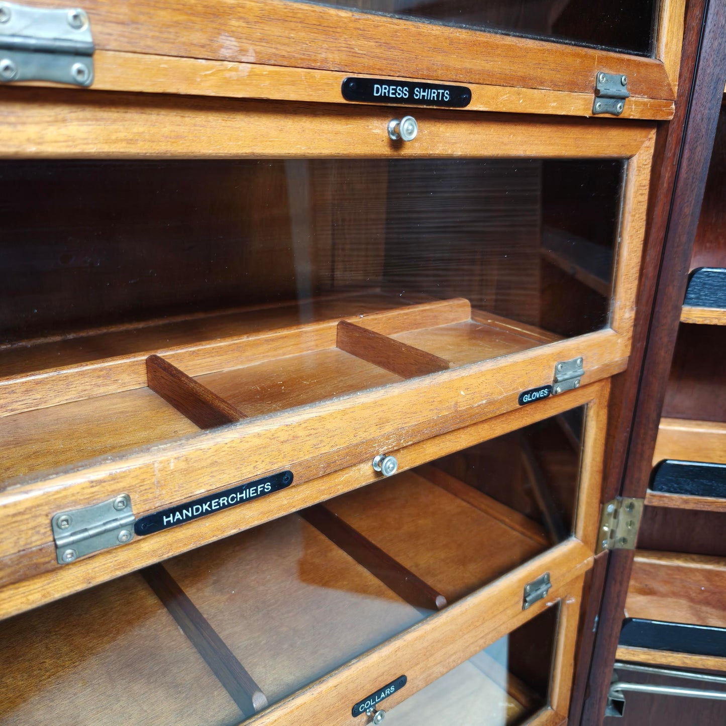 English Art Deco Light Burr Walnut Compactom Gentleman's Wardrobe