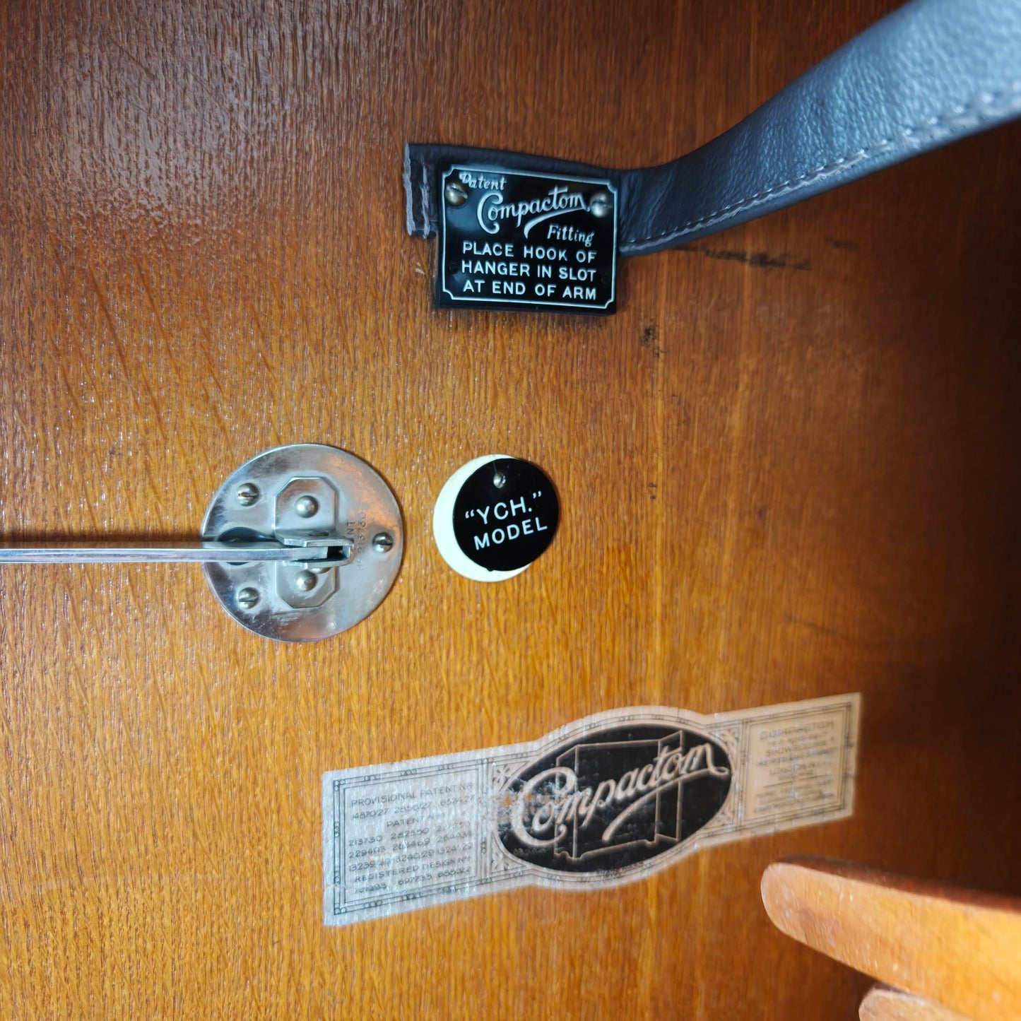 1930s Compactom Gentleman’s Wardrobe Model No. 702 in Brown Oak