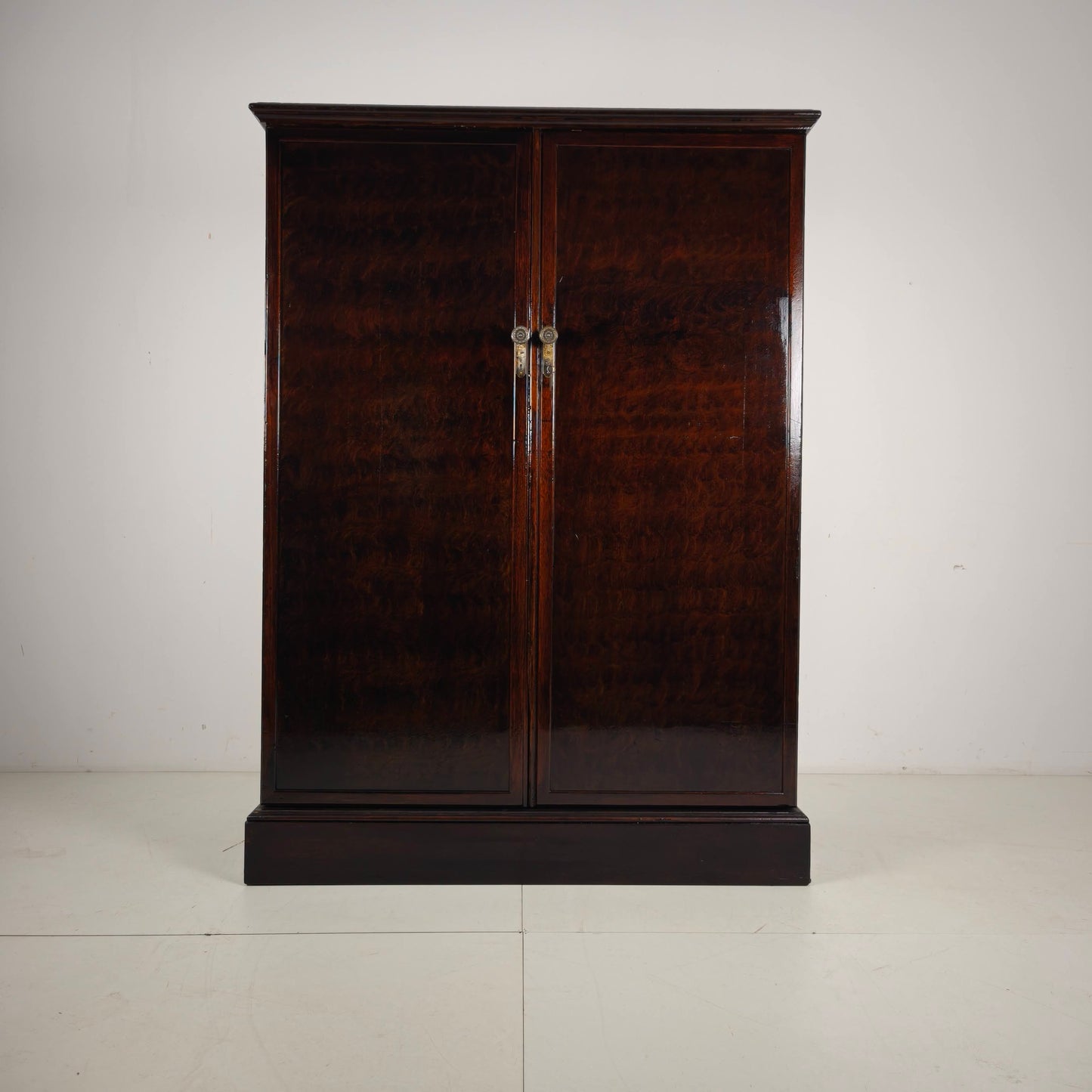 English Art Deco Oak Compactom Gentleman's Wardrobe