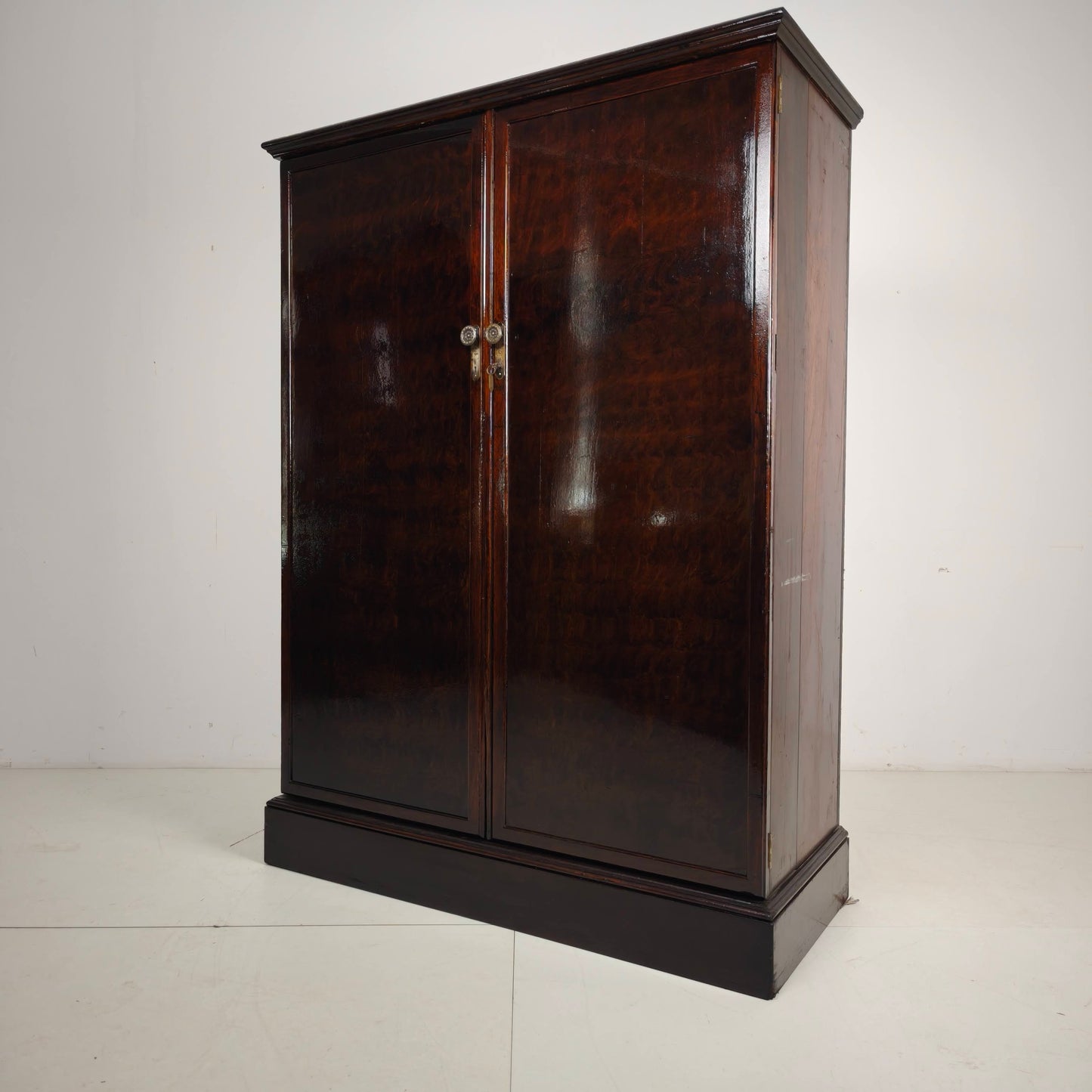 English Art Deco Oak Compactom Gentleman's Wardrobe