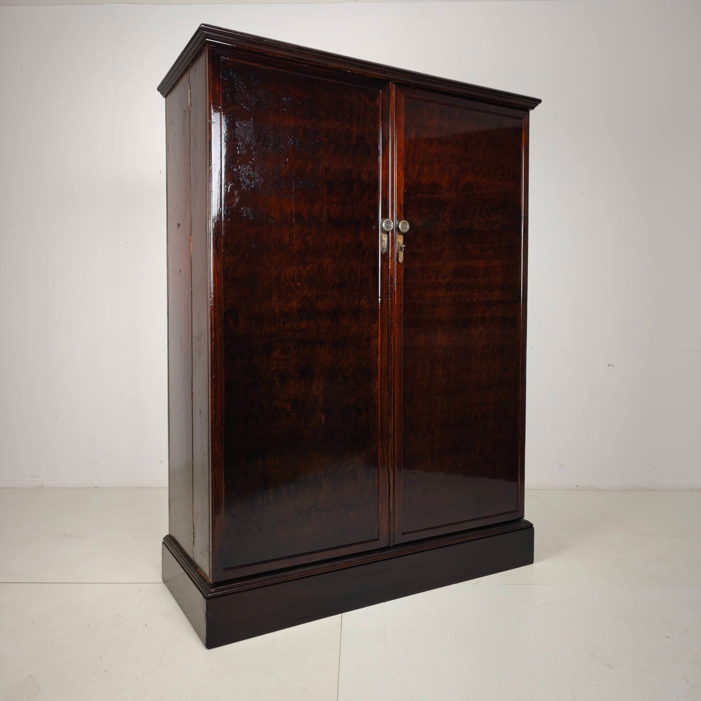 English Art Deco Oak Compactom Gentleman's Wardrobe