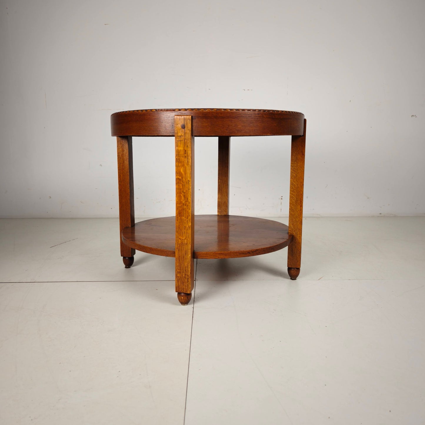 Amsterdam School / Art Deco  Side Table with Star Inlaid Top Circa 1920