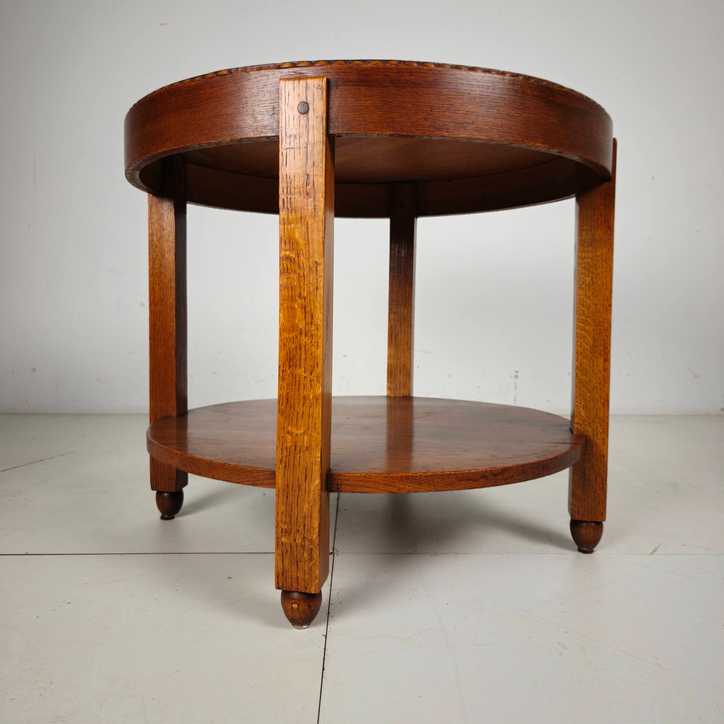 Amsterdam School / Art Deco  Side Table with Star Inlaid Top Circa 1920