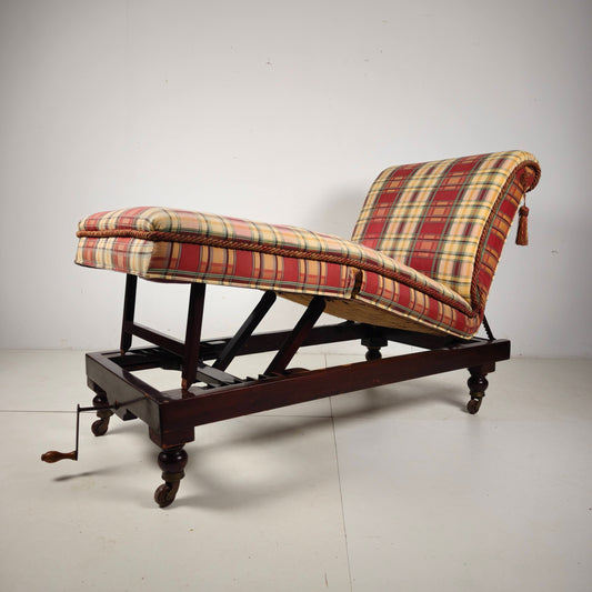 Rare Carters of London Adjustable Invalid Daybed, England, Early 20th Century Rare Carters of London Adjustable Invalid Daybed, England, Early 20th Century