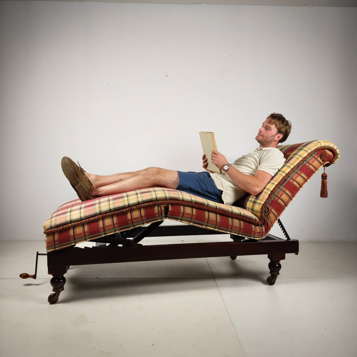Rare Carters of London Adjustable Invalid Daybed, England, Early 20th Century