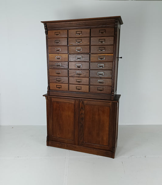 Antique Notary Cabinet