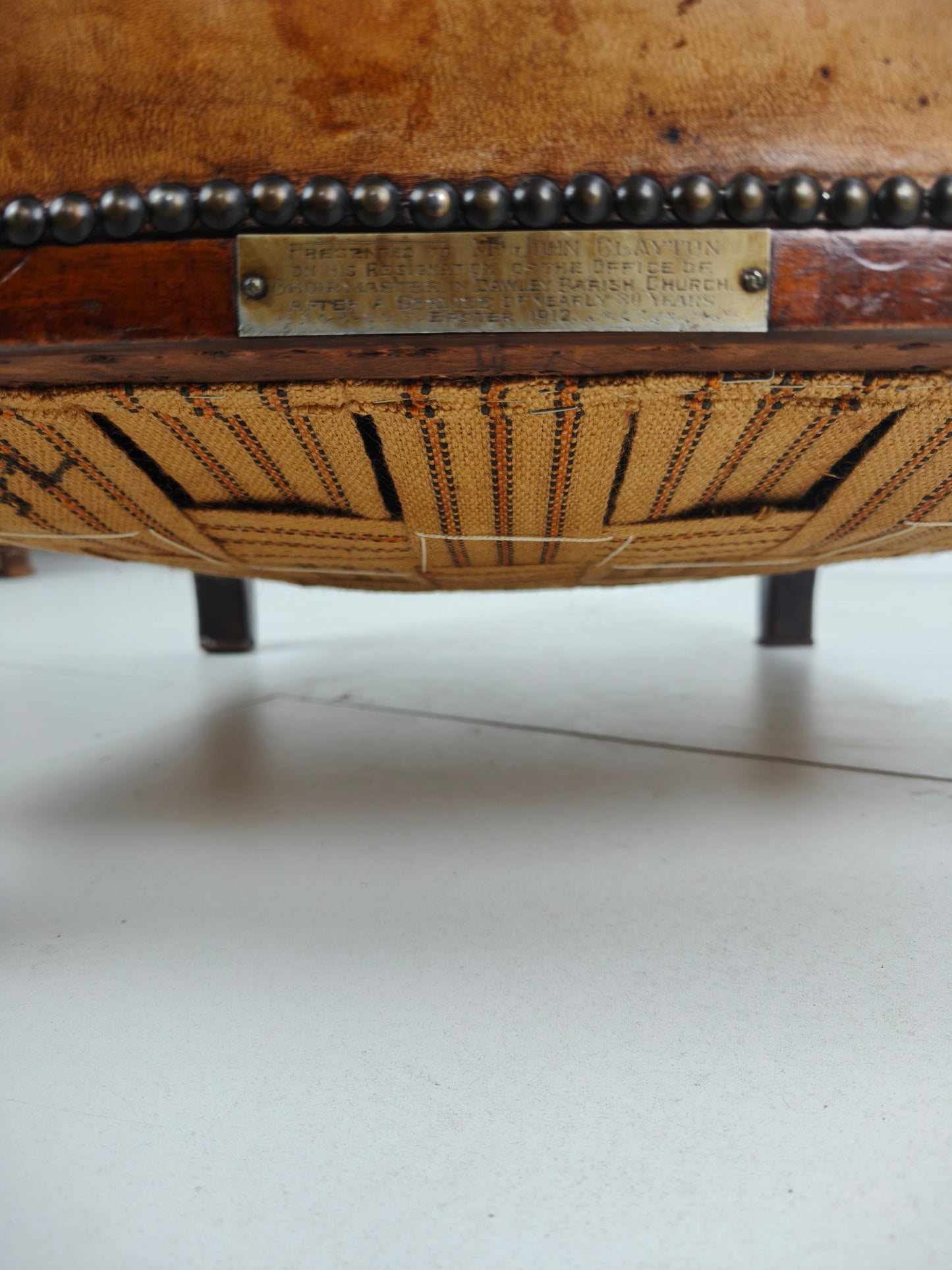 A Classic English Leather Club Chair From 1912 A Classic English Leather Club Chair From 1912