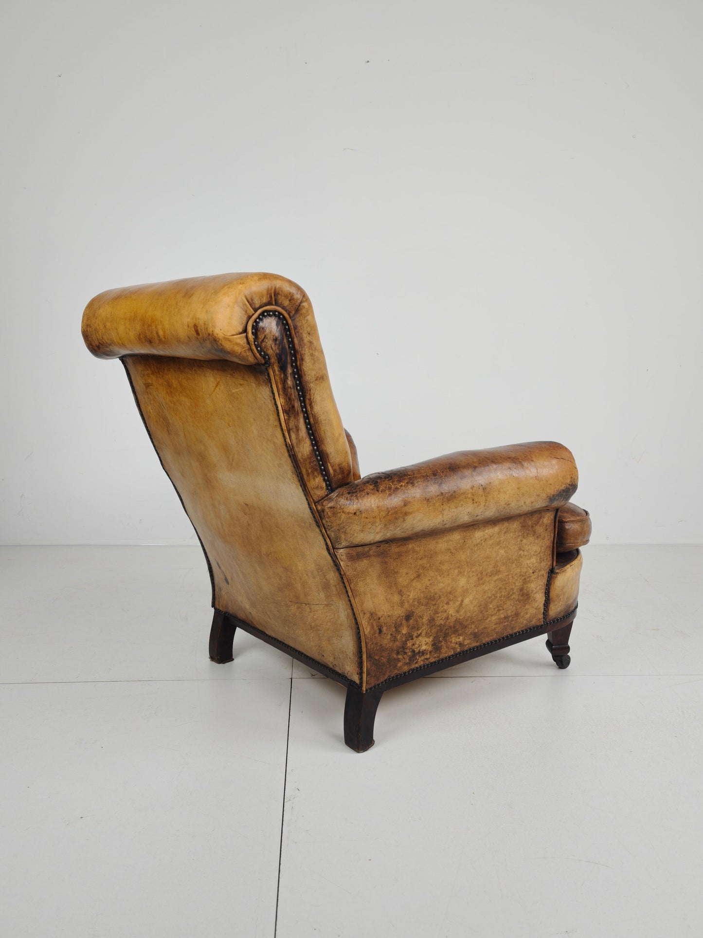 A Classic English Leather Club Chair From 1912 A Classic English Leather Club Chair From 1912