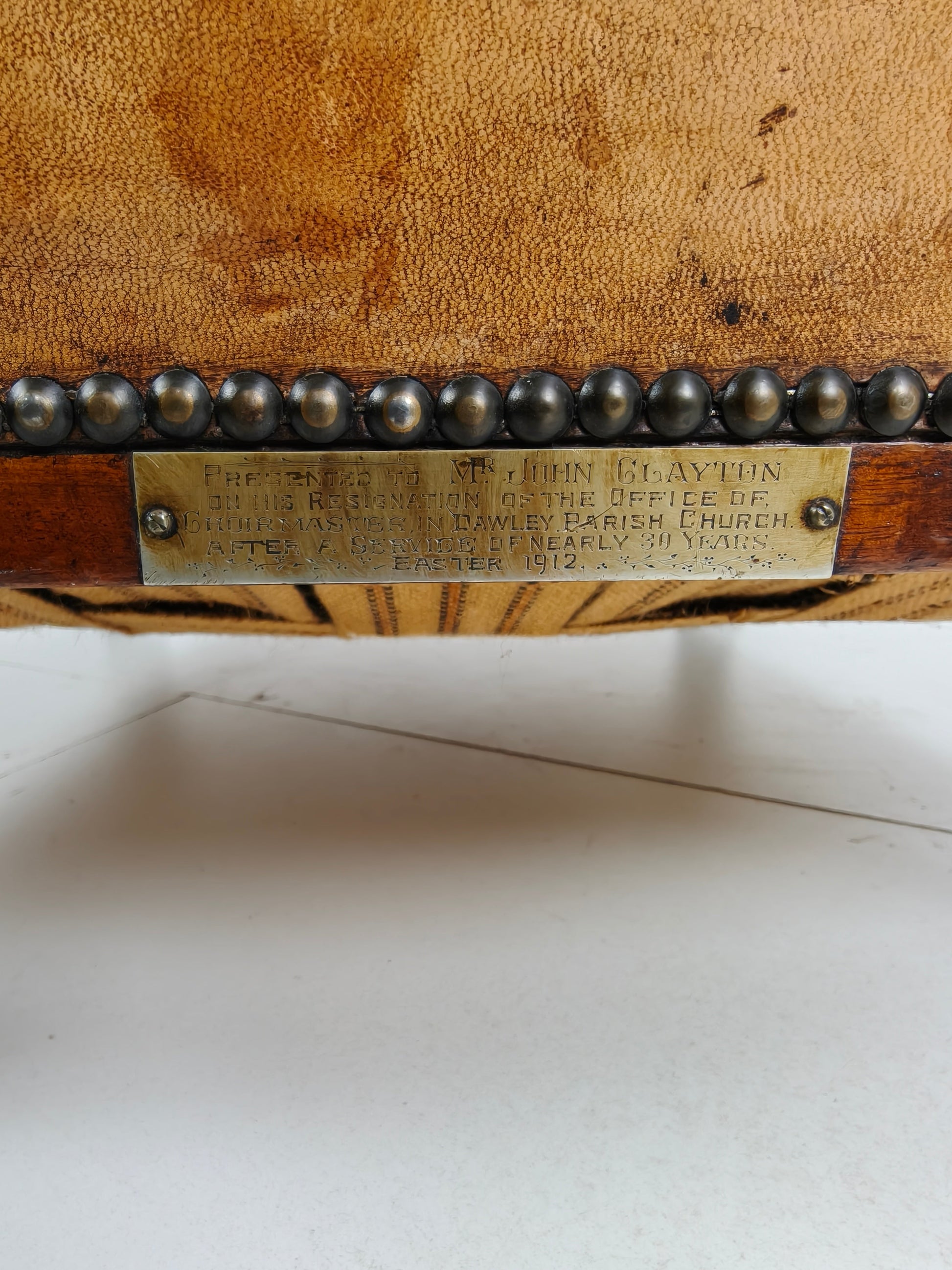 A Classic English Leather Club Chair From 1912 A Classic English Leather Club Chair From 1912