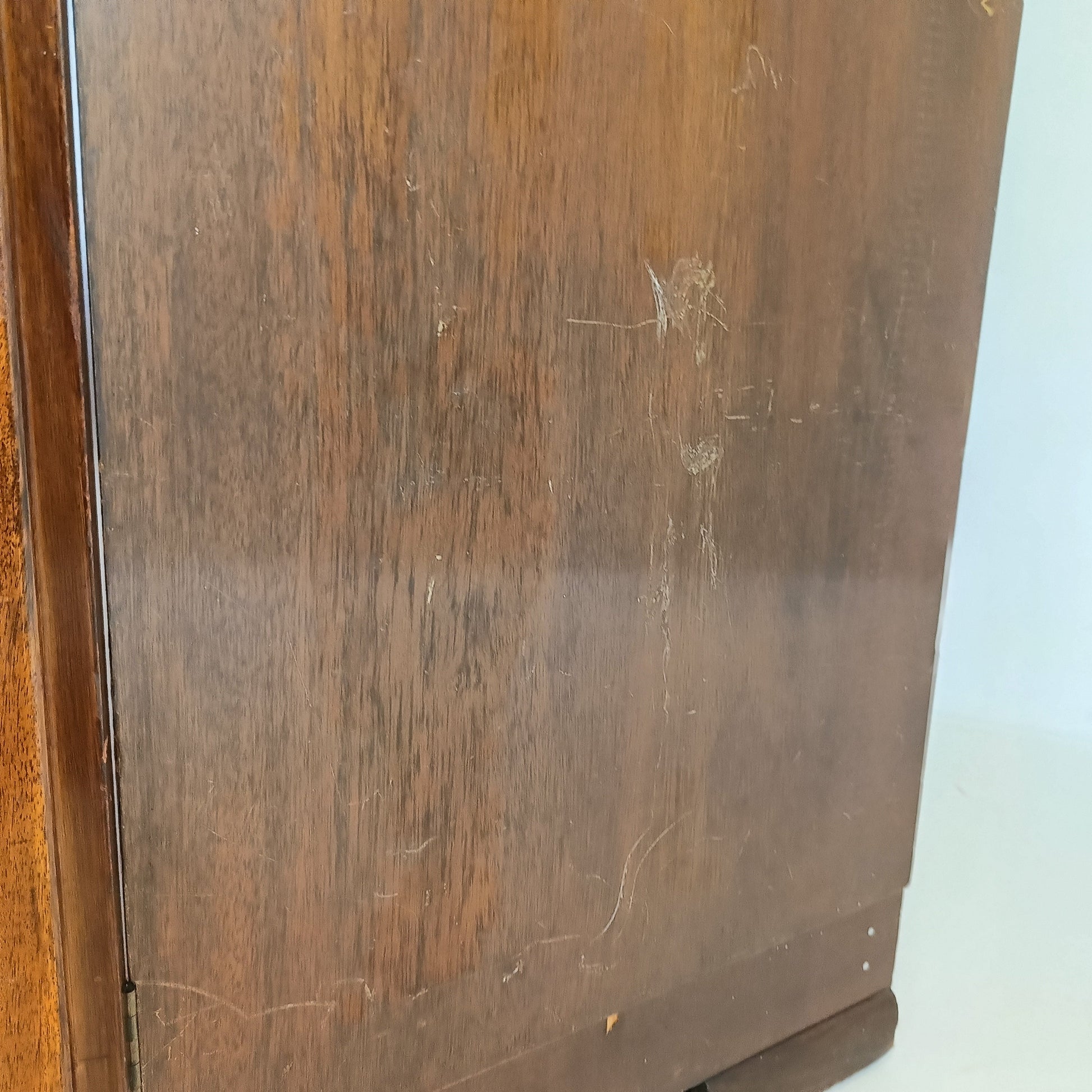 Amazing English Art Deco Burrnut Wardrobe Amazing English Art Deco Burrnut Wardrobe