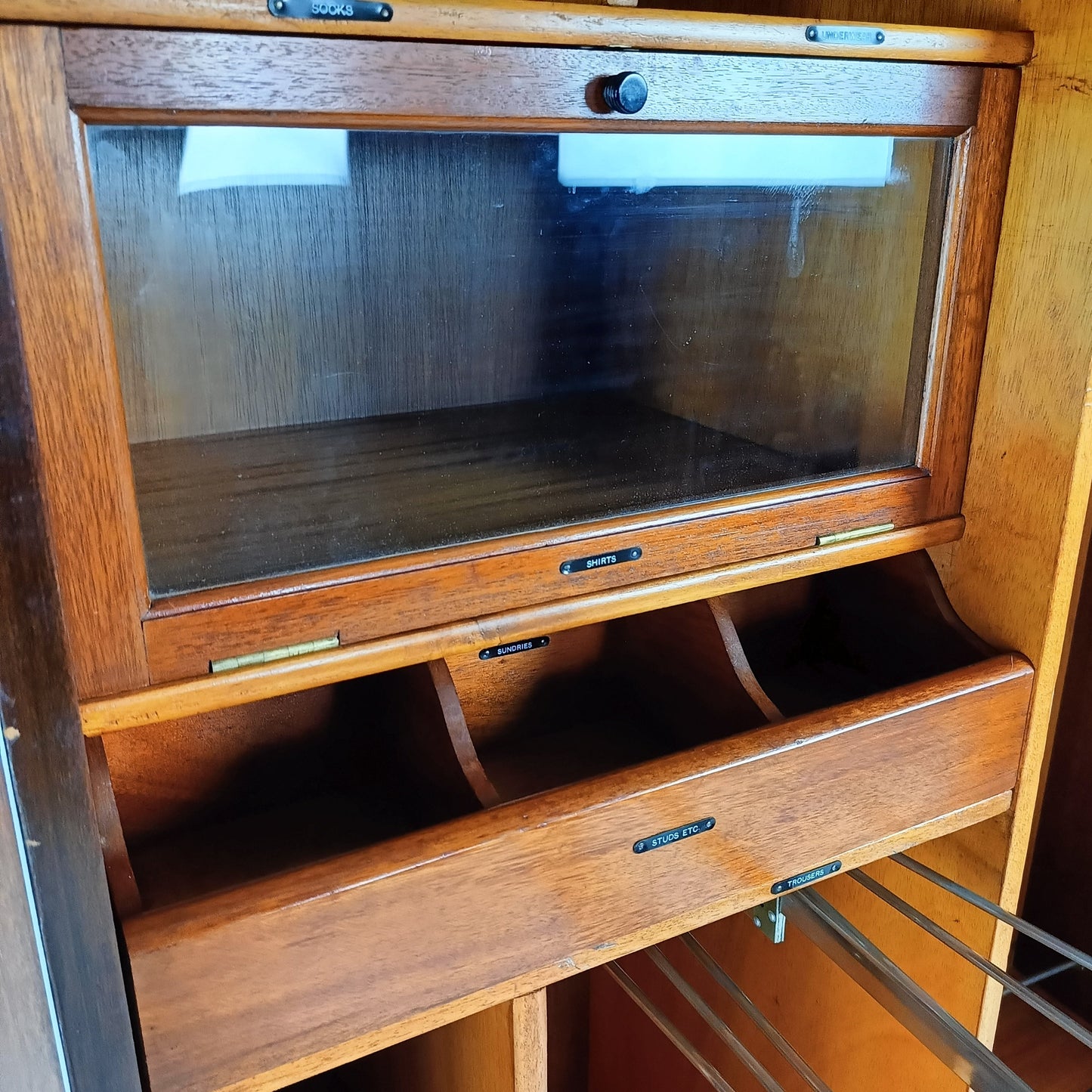 Amazing English Art Deco Burrnut Wardrobe Amazing English Art Deco Burrnut Wardrobe