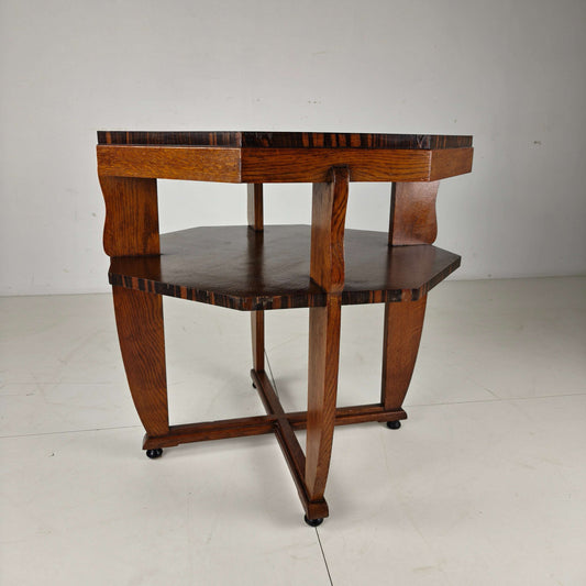 Amsterdam School Coffee Table – Oak with Veneer Inlay, circa 1920 Amsterdam School Coffee Table – Oak with Veneer Inlay, circa 1920