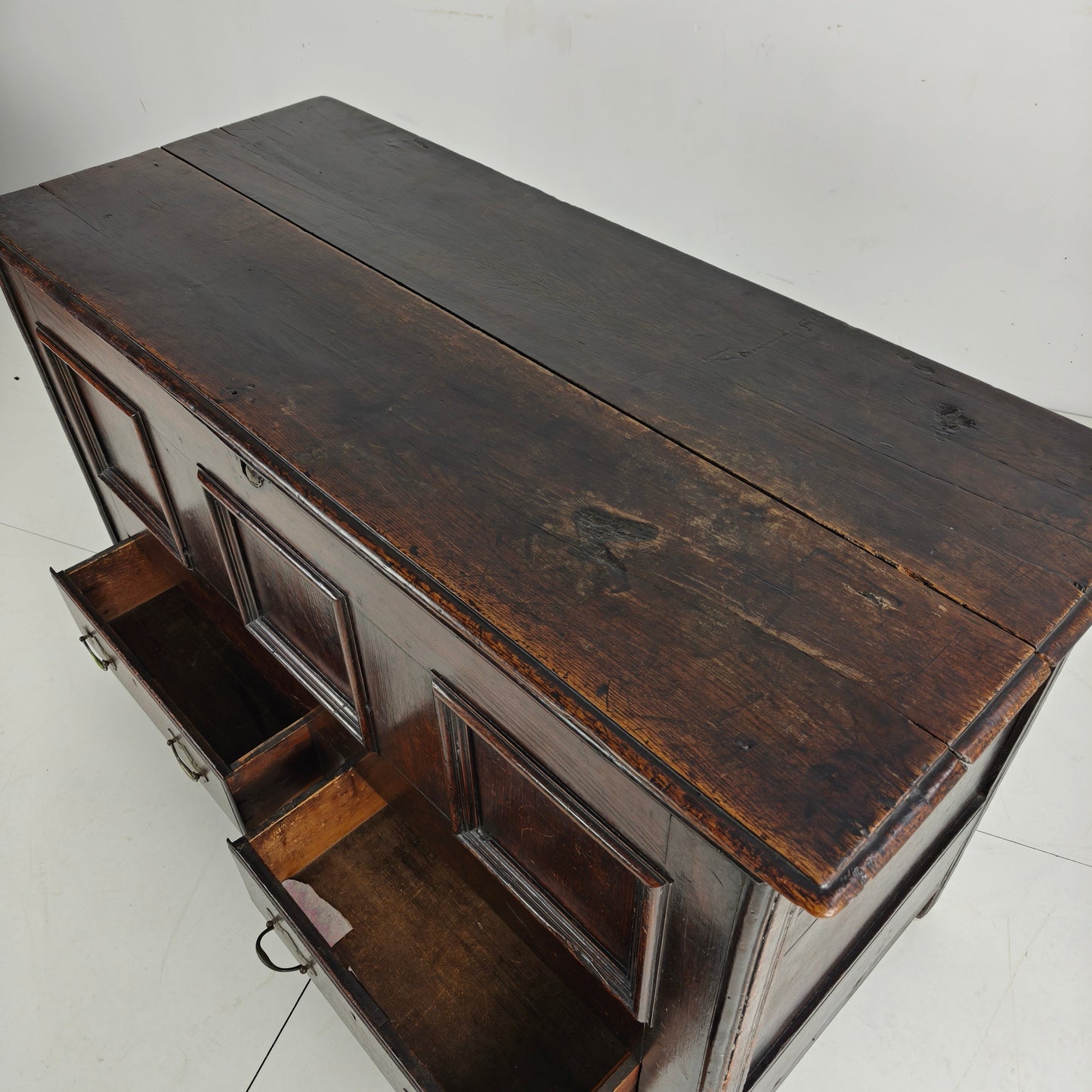 Antique 18th Century Georgian Oak Mule Chest / Coffer / Blanket Box Antique 18th Century Georgian Oak Mule Chest / Coffer / Blanket Box