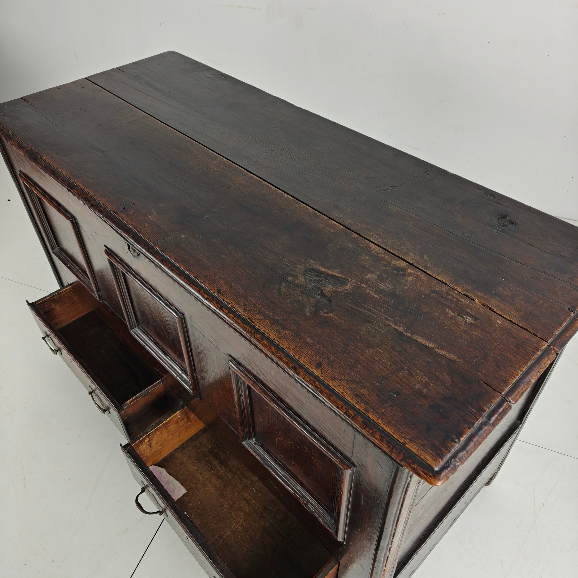 Antique 18th Century Georgian Oak Mule Chest / Coffer / Blanket Box Antique 18th Century Georgian Oak Mule Chest / Coffer / Blanket Box
