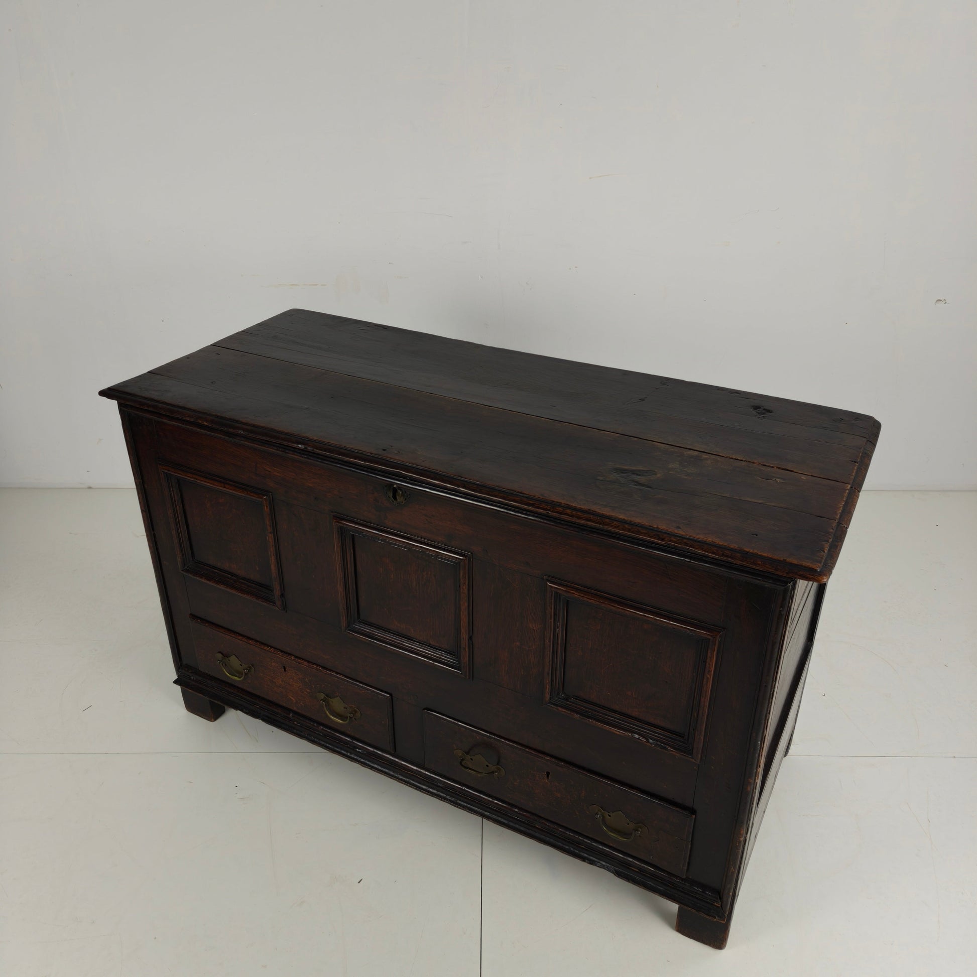 Antique 18th Century Georgian Oak Mule Chest / Coffer / Blanket Box Antique 18th Century Georgian Oak Mule Chest / Coffer / Blanket Box