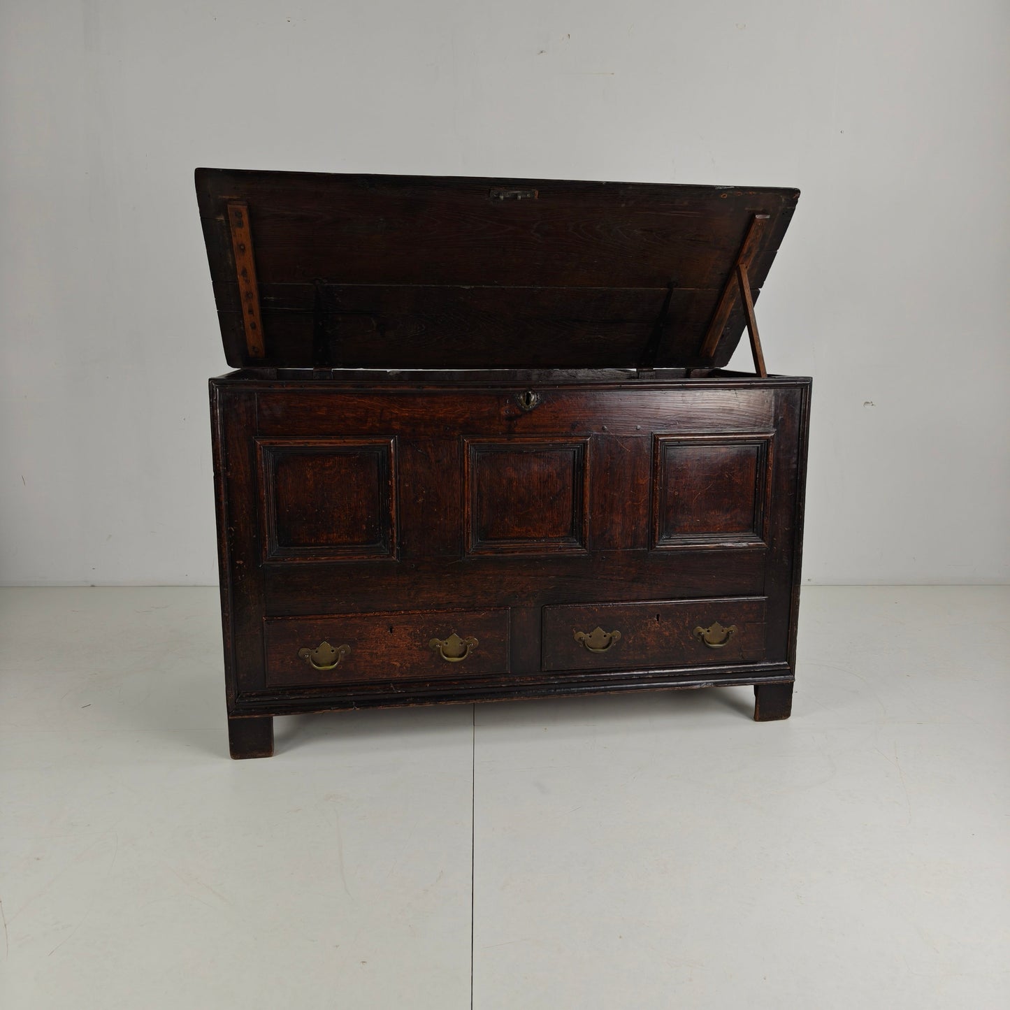 Antique 18th Century Georgian Oak Mule Chest / Coffer / Blanket Box Antique 18th Century Georgian Oak Mule Chest / Coffer / Blanket Box