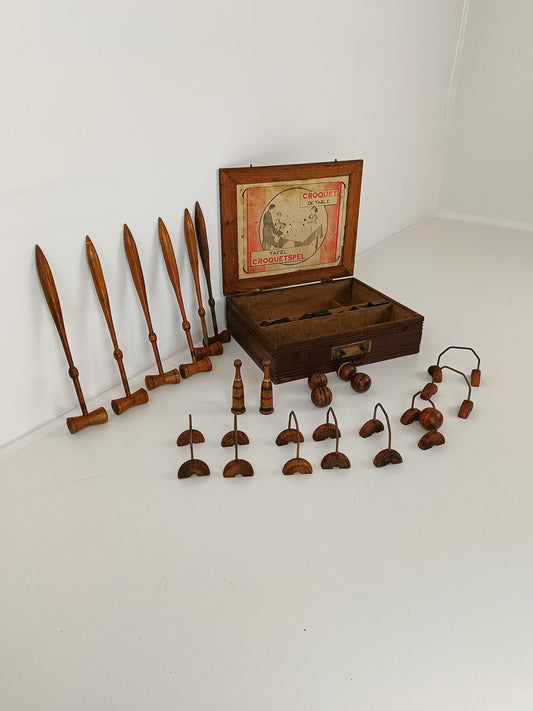 Antique Croquet Tablet Game/ Price On Request Antique Croquet Tablet Game/ Price On Request
