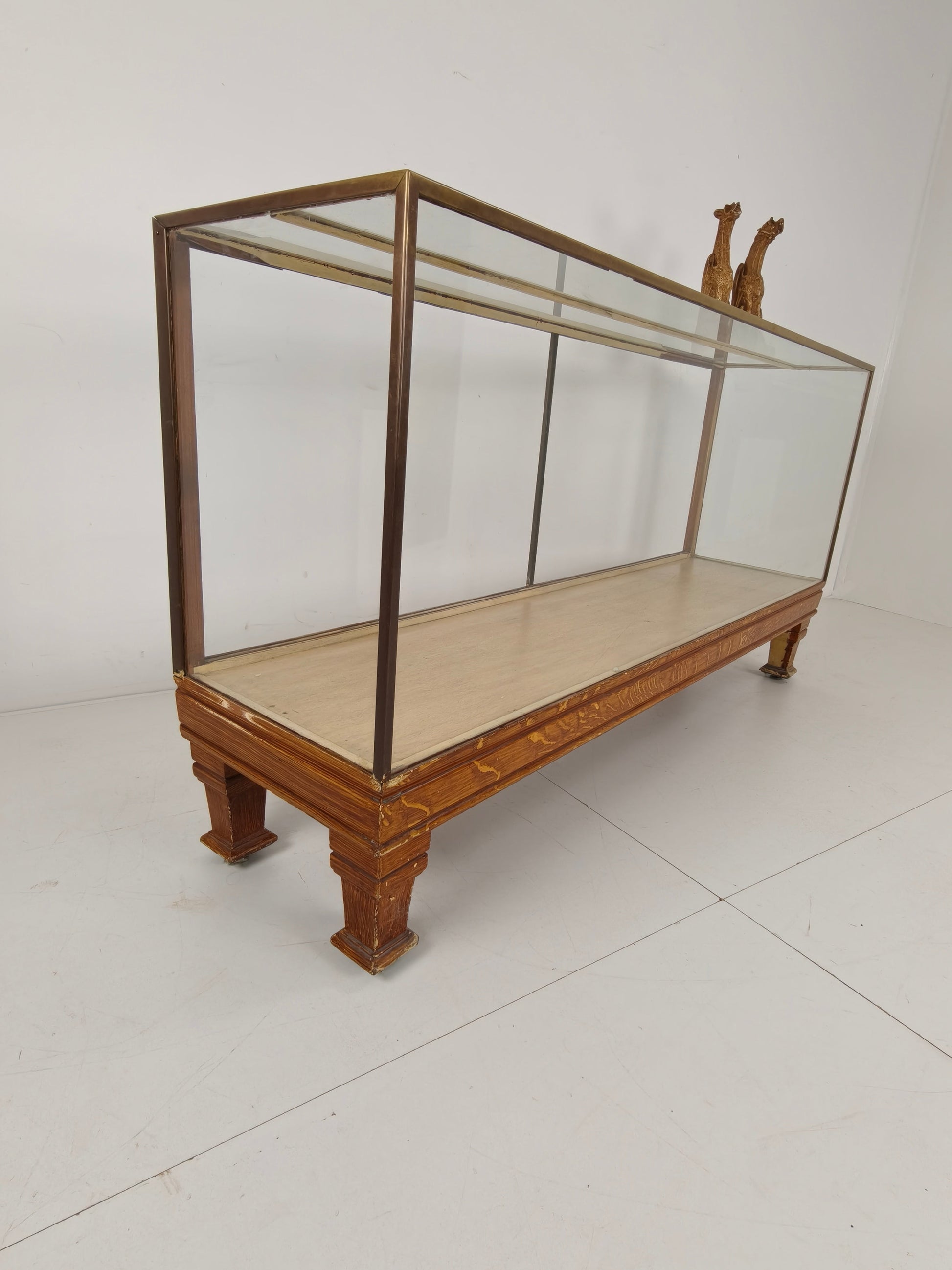 Antique English Brass Store Display Counter – Slim Model with Yard Measurements Antique English Brass Store Display Counter – Slim Model with Yard Measurements
