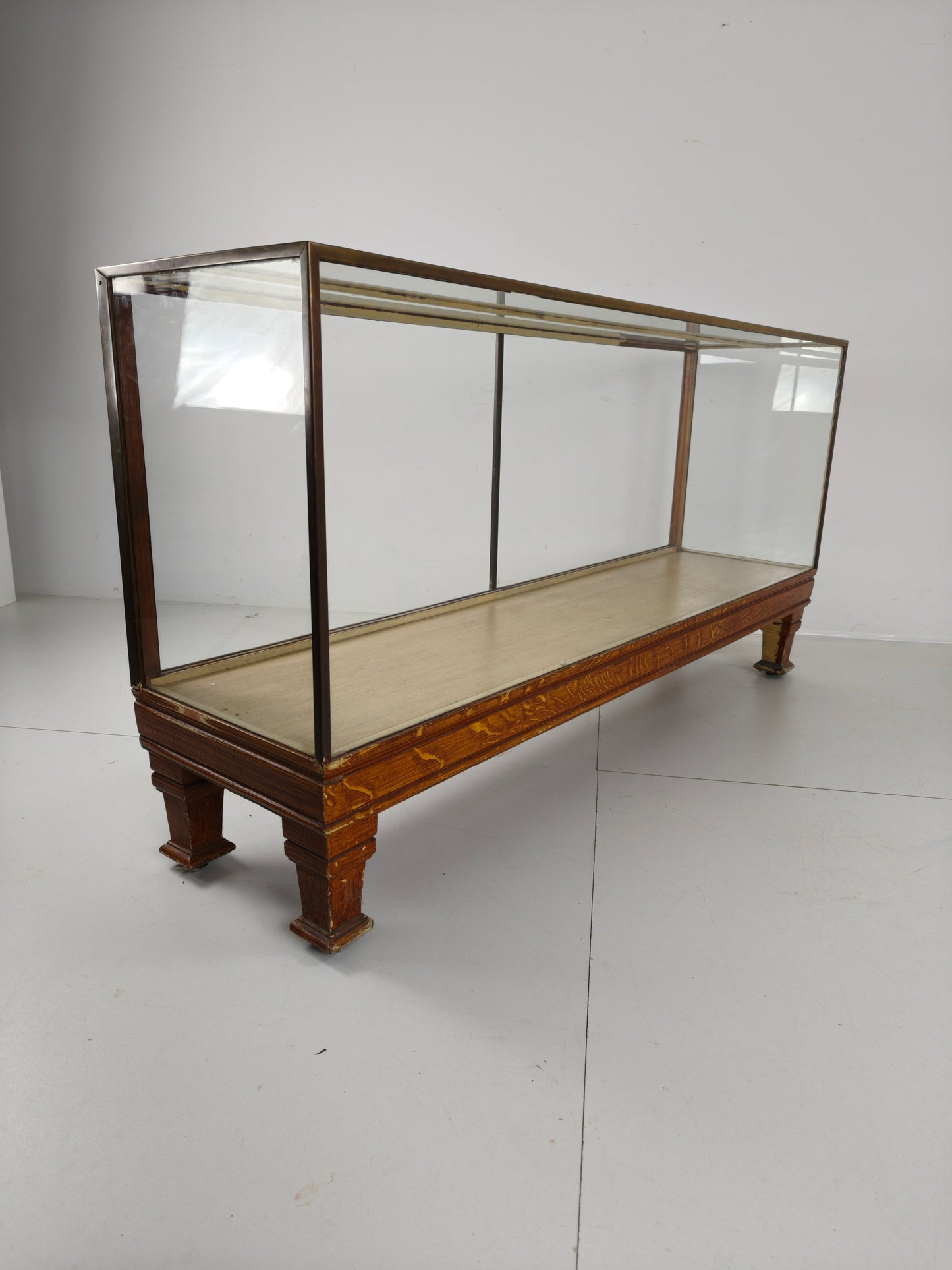 Antique English Brass Store Display Counter – Slim Model with Yard Measurements Antique English Brass Store Display Counter – Slim Model with Yard Measurements